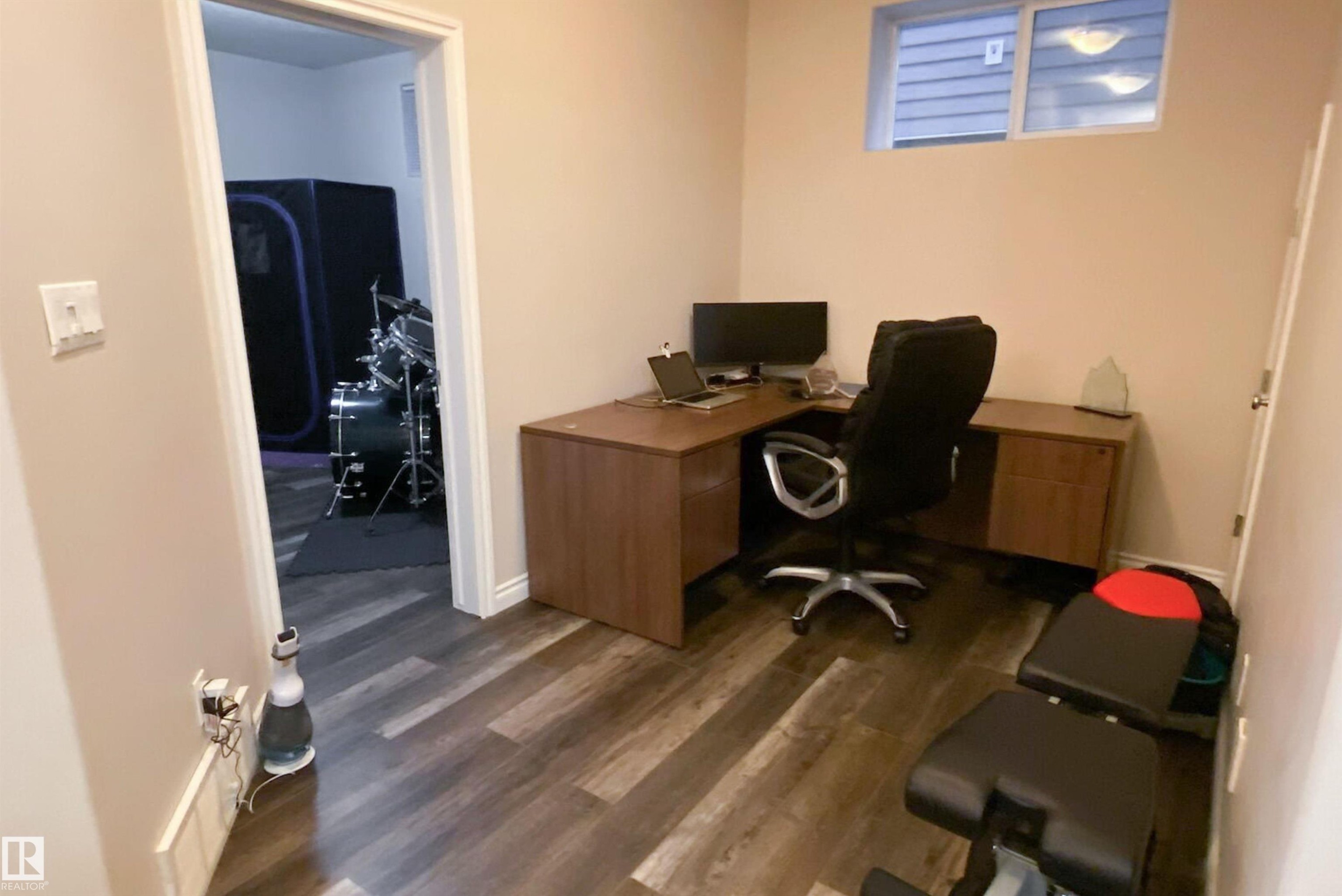Office area with dark wood-type flooring - 10623 75 Avenue, Edmonton, AB - Indoor