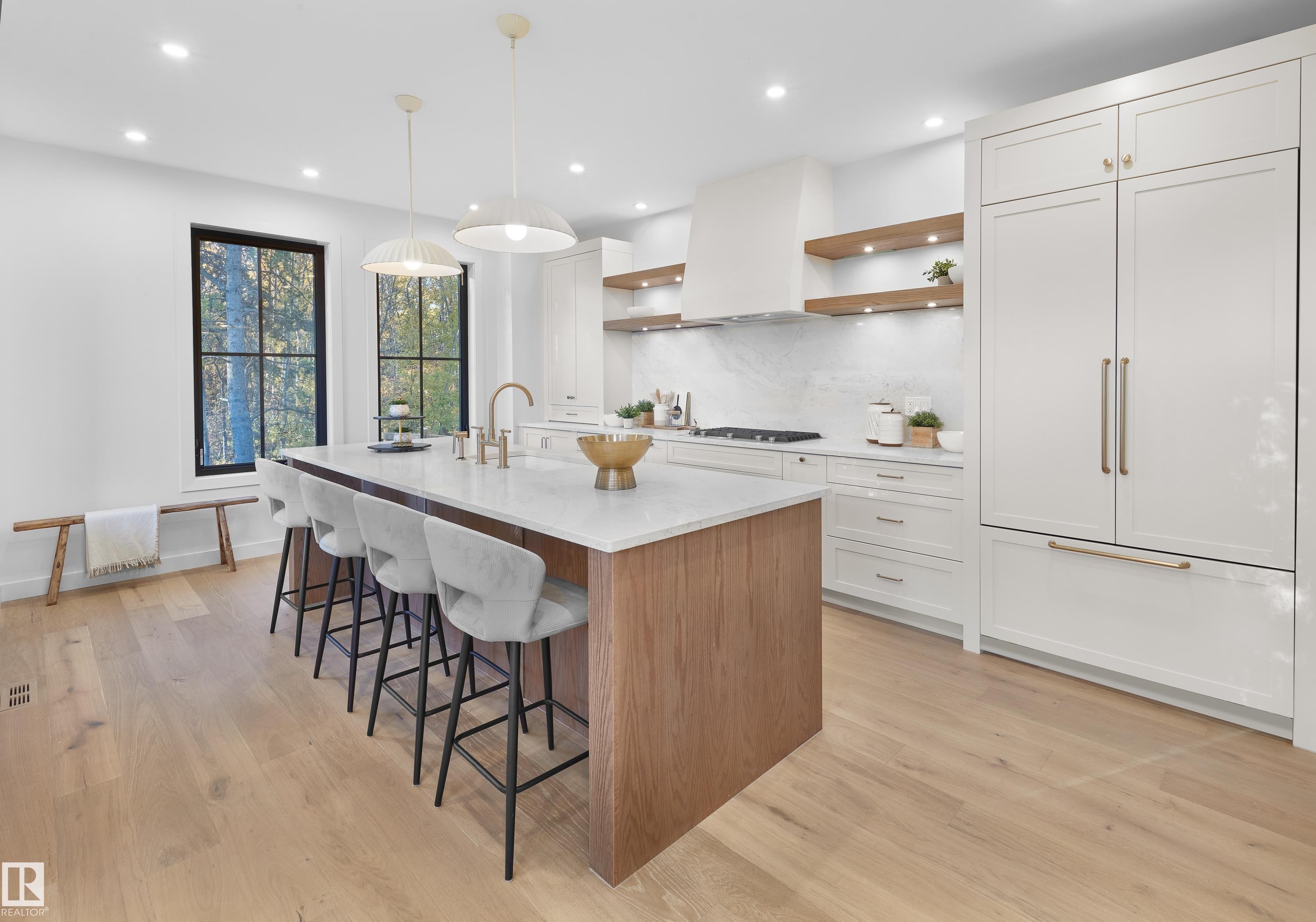 43 Westridge Road, Edmonton, AB - Indoor Photo Showing Kitchen With Upgraded Kitchen