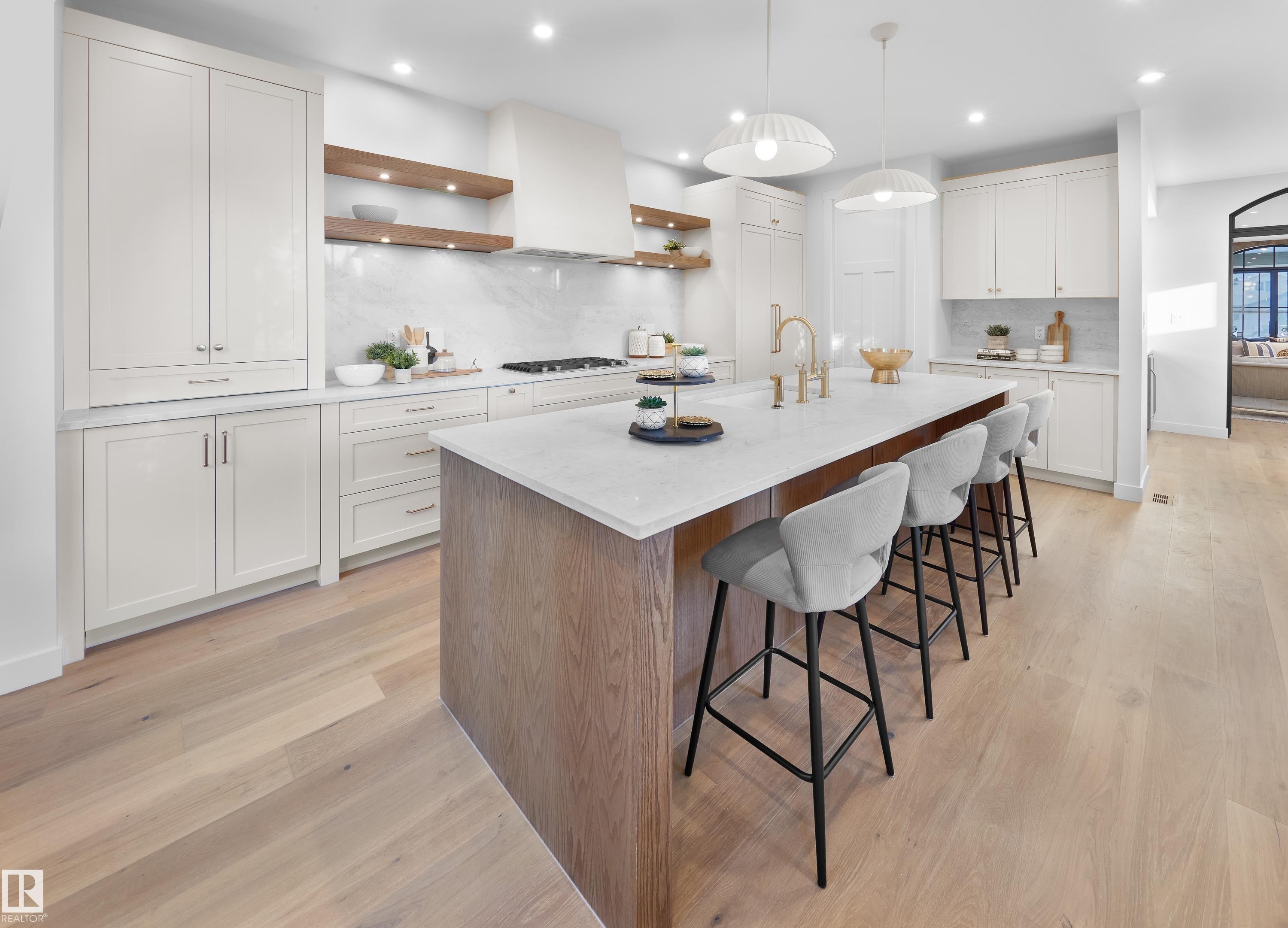 43 Westridge Road, Edmonton, AB - Indoor Photo Showing Kitchen With Upgraded Kitchen