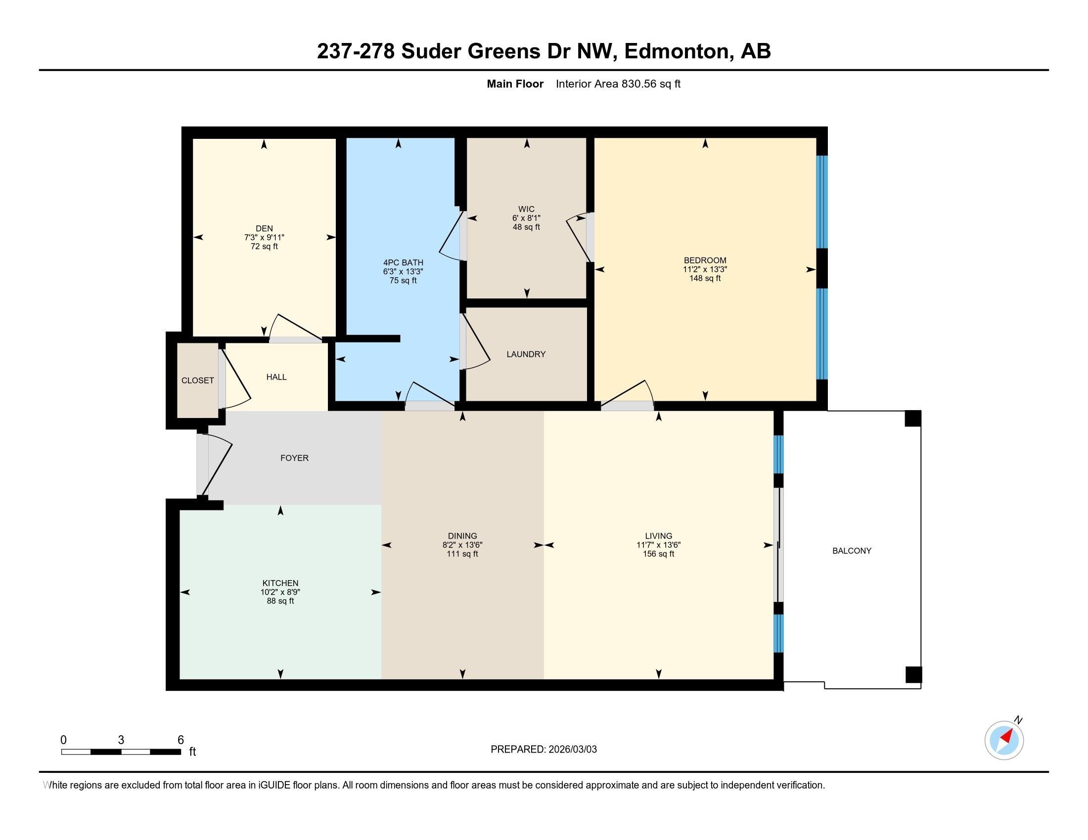 View of room layout - 237 278 Suder Greens Drive, Edmonton, AB - Outdoor