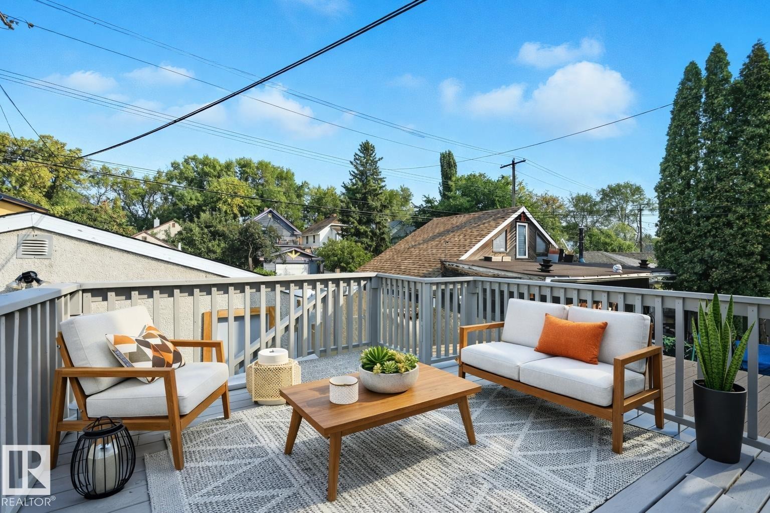 Virtually staged - 9848 87 Avenue, Edmonton, AB - Outdoor With Deck Patio Veranda With Exterior