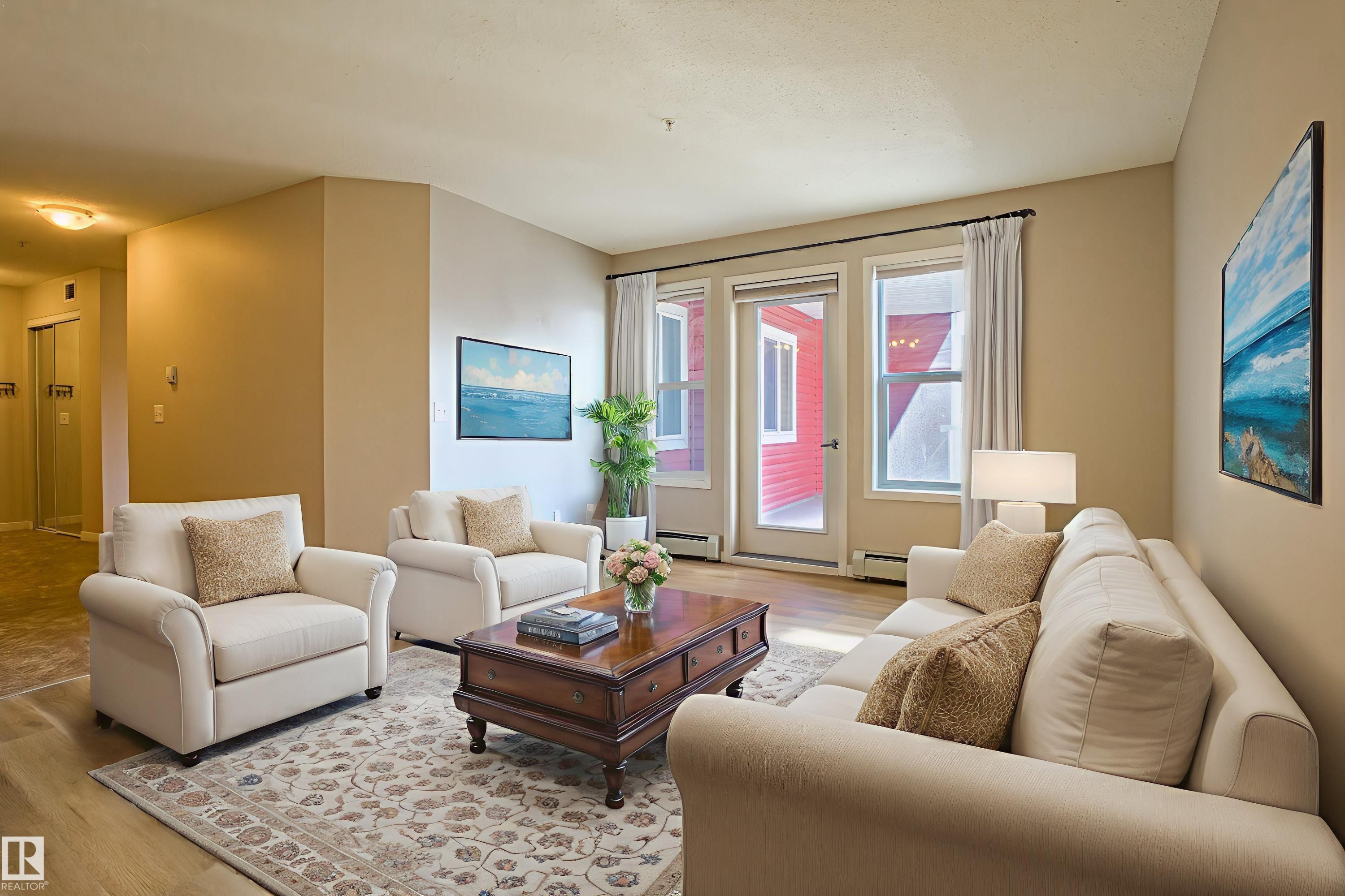 211 1820 Rutherford Road, Edmonton, AB - Indoor Photo Showing Living Room
