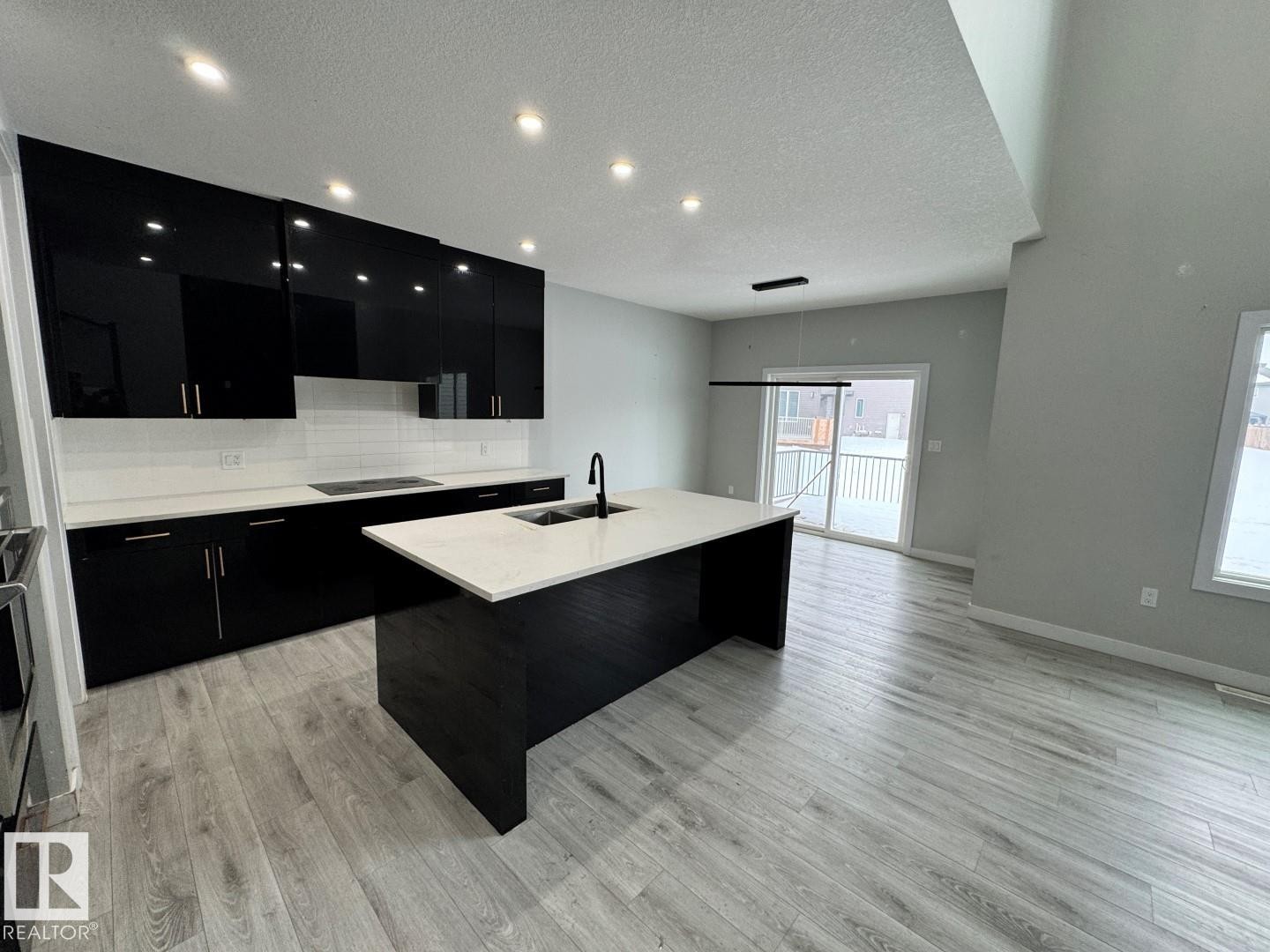 17124 68 Street, Edmonton, AB - Indoor Photo Showing Kitchen With Double Sink With Upgraded Kitchen
