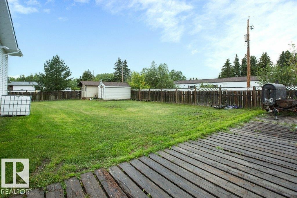 5104 - 49 Avenue, Busby, AB - Outdoor With Deck Patio Veranda With Backyard