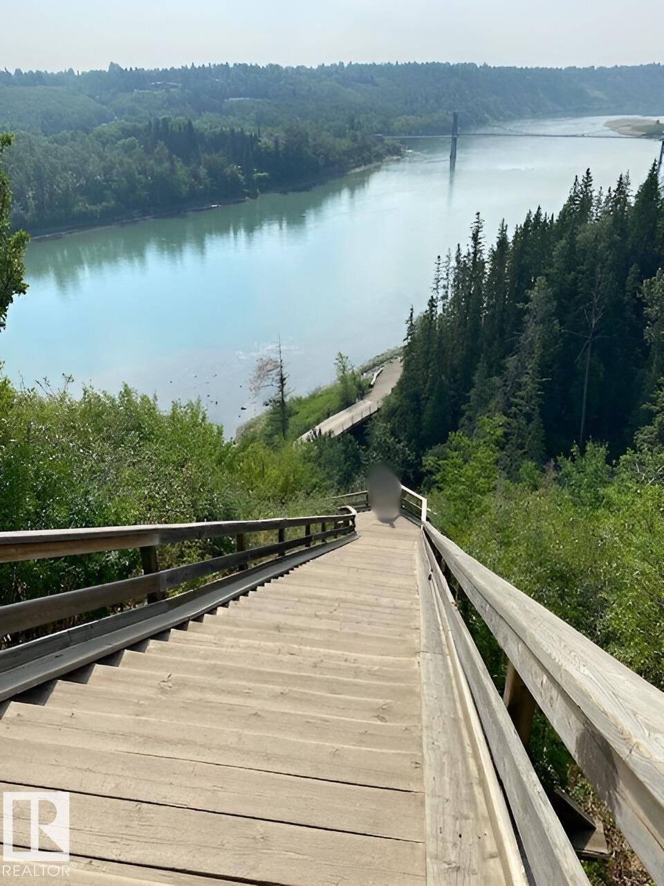View of home's community with a water view and a wooded view - 206 Wolf Willow Crescent, Edmonton, AB - Outdoor With Body Of Water With View