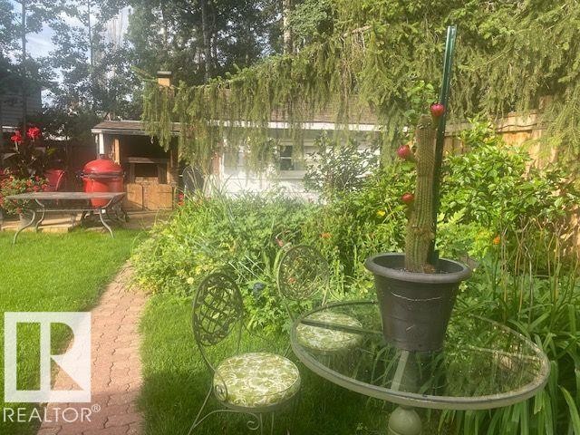 View of yard - 206 Wolf Willow Crescent, Edmonton, AB - Outdoor