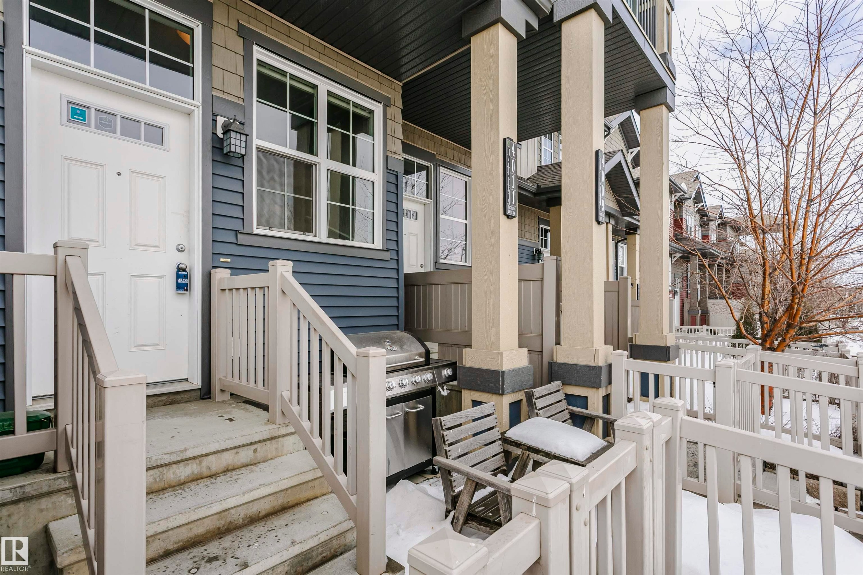 Porch with grilling area - 4011 Orchards Drive, Edmonton, AB - Outdoor