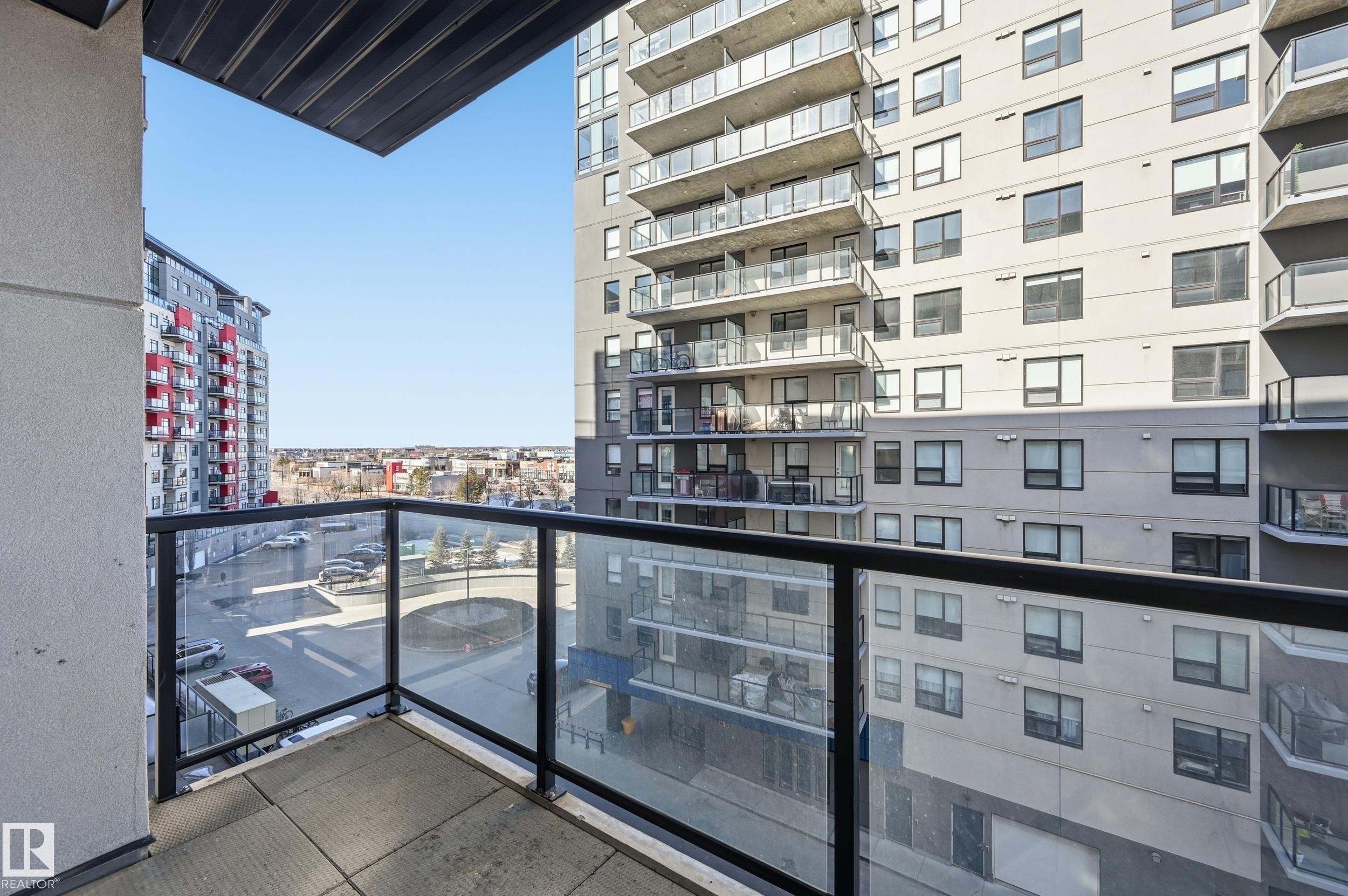 Balcony with a city view - 511 5151 Windermere Boulevard, Edmonton, AB - Outdoor