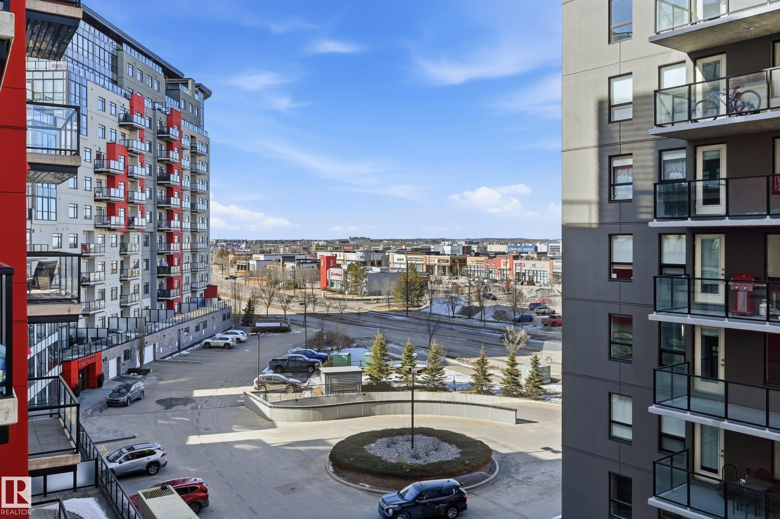 Balcony with a view of city - 511 5151 Windermere Boulevard, Edmonton, AB - Outdoor