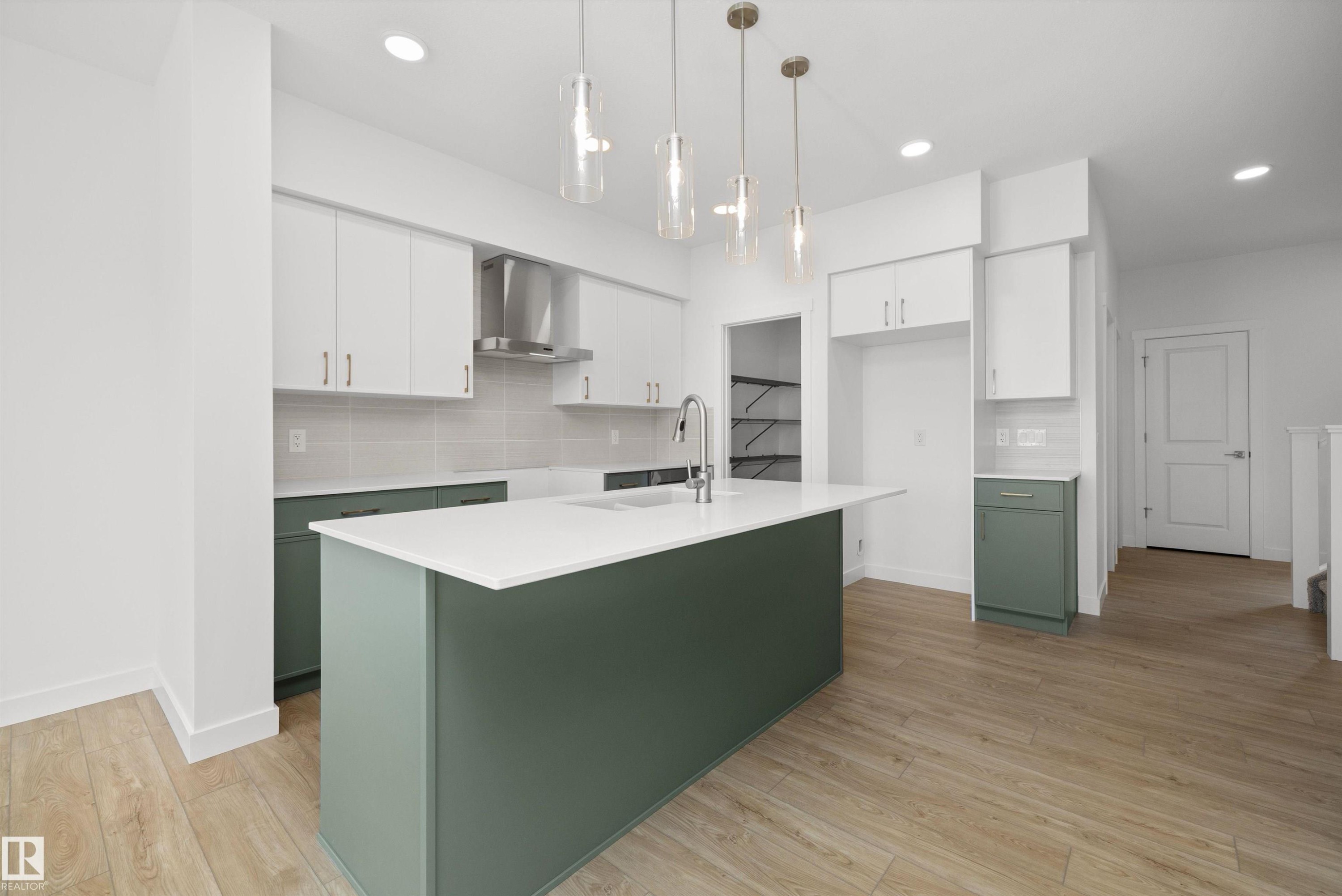 632 176 Avenue, Edmonton, AB - Indoor Photo Showing Kitchen With Double Sink With Upgraded Kitchen