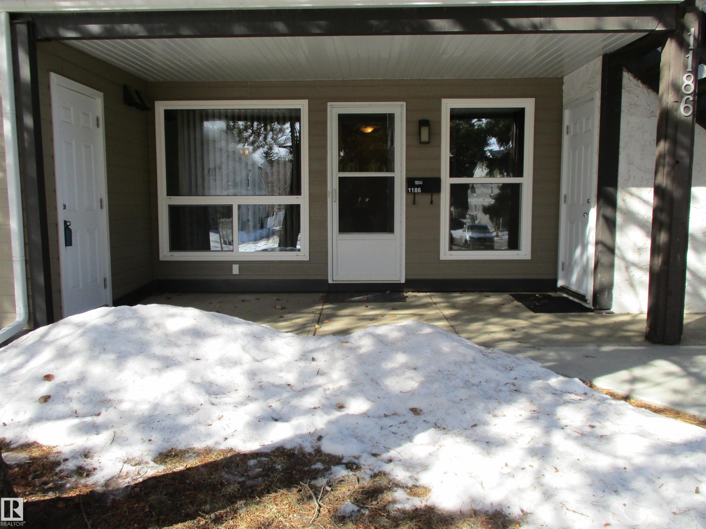 View of exterior entry with a patio area - 1186 Saddleback Road, Edmonton, AB - Outdoor