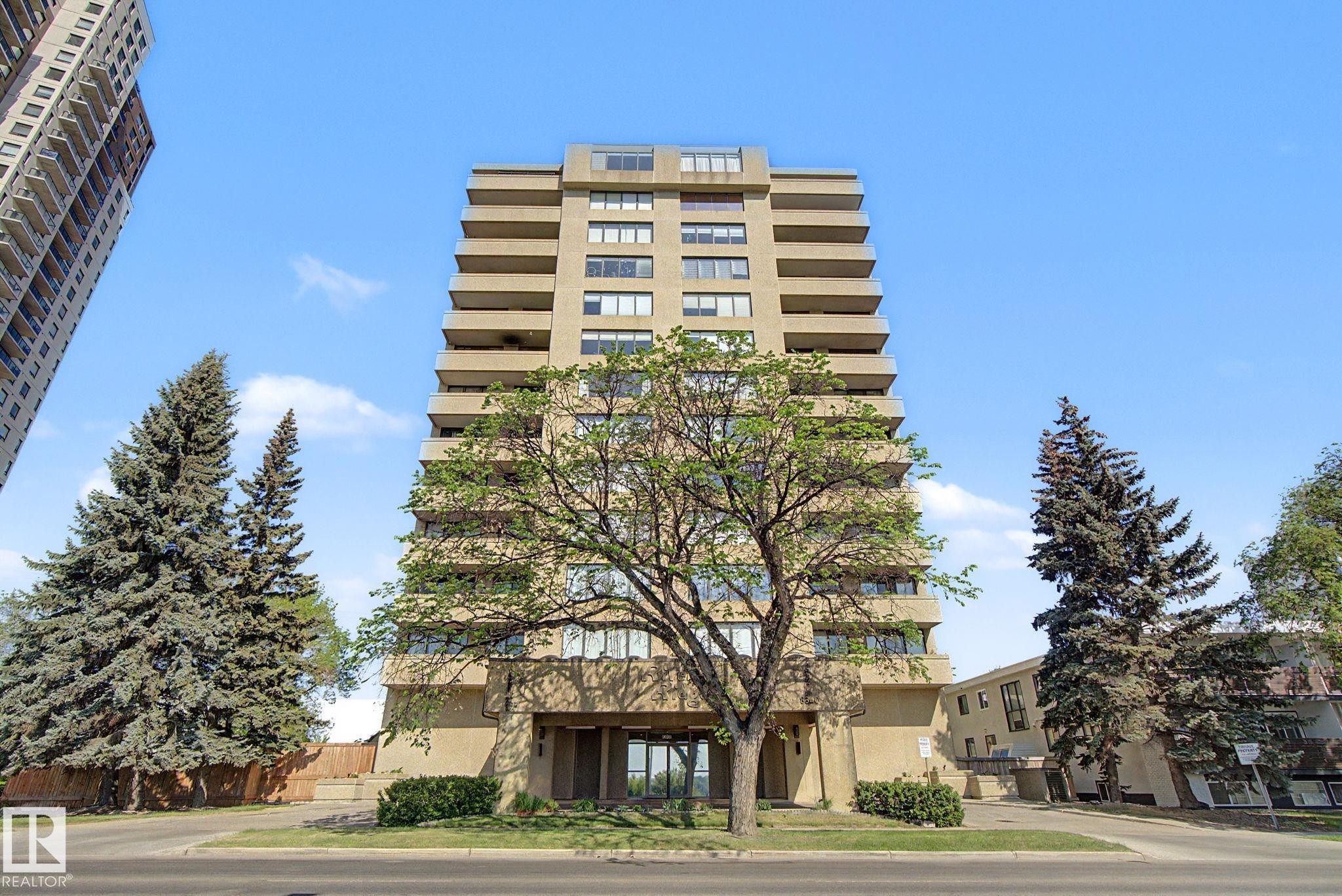1105 8340 Jasper Avenue, Edmonton, AB - Outdoor With Balcony With Facade