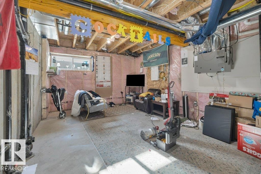 46 603 Orchards Boulevard, Edmonton, AB - Indoor Photo Showing Basement