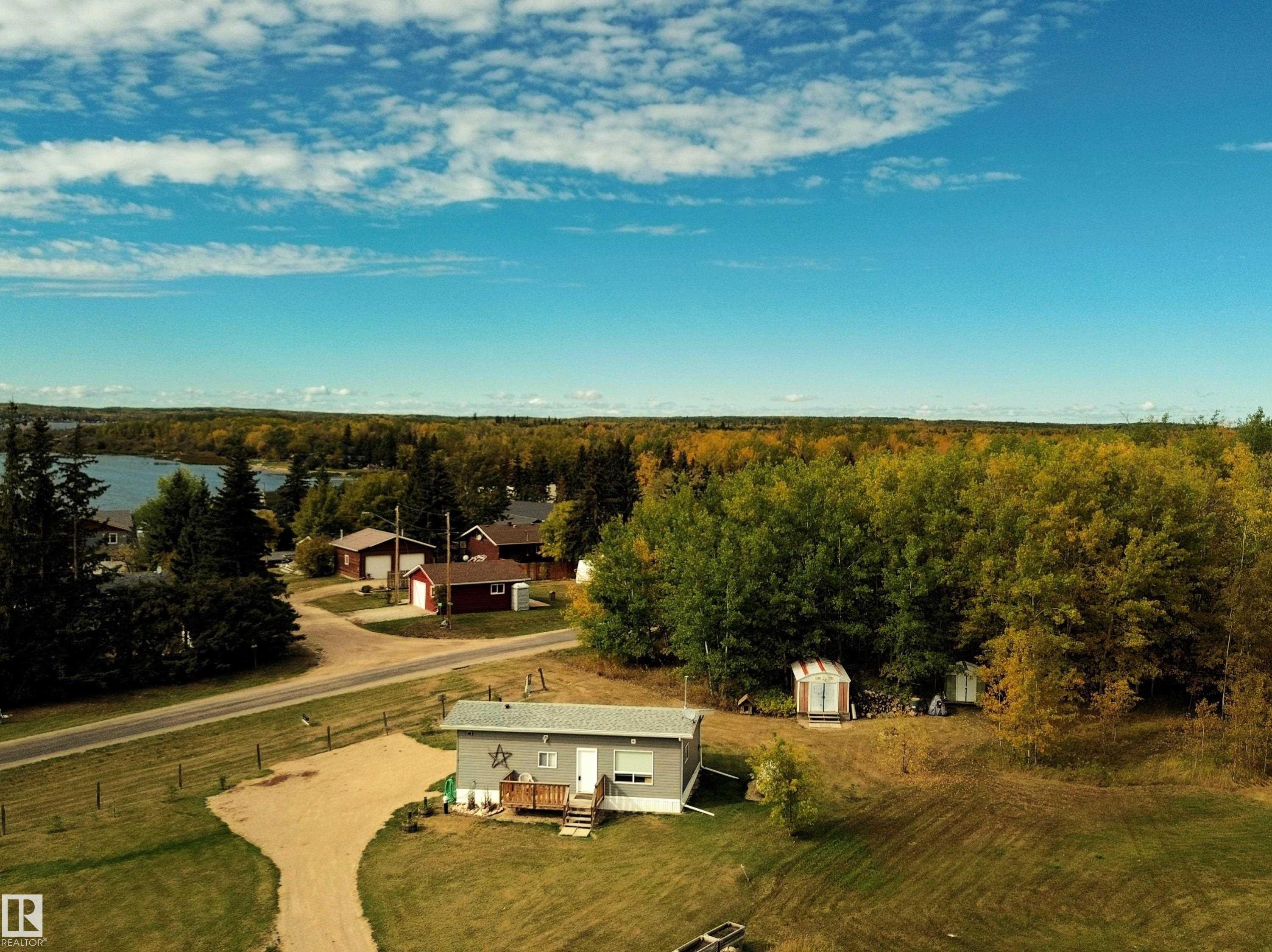 Drone / aerial view - 106 57730 Range Road 30, Rural Barrhead County, AB - Outdoor With View