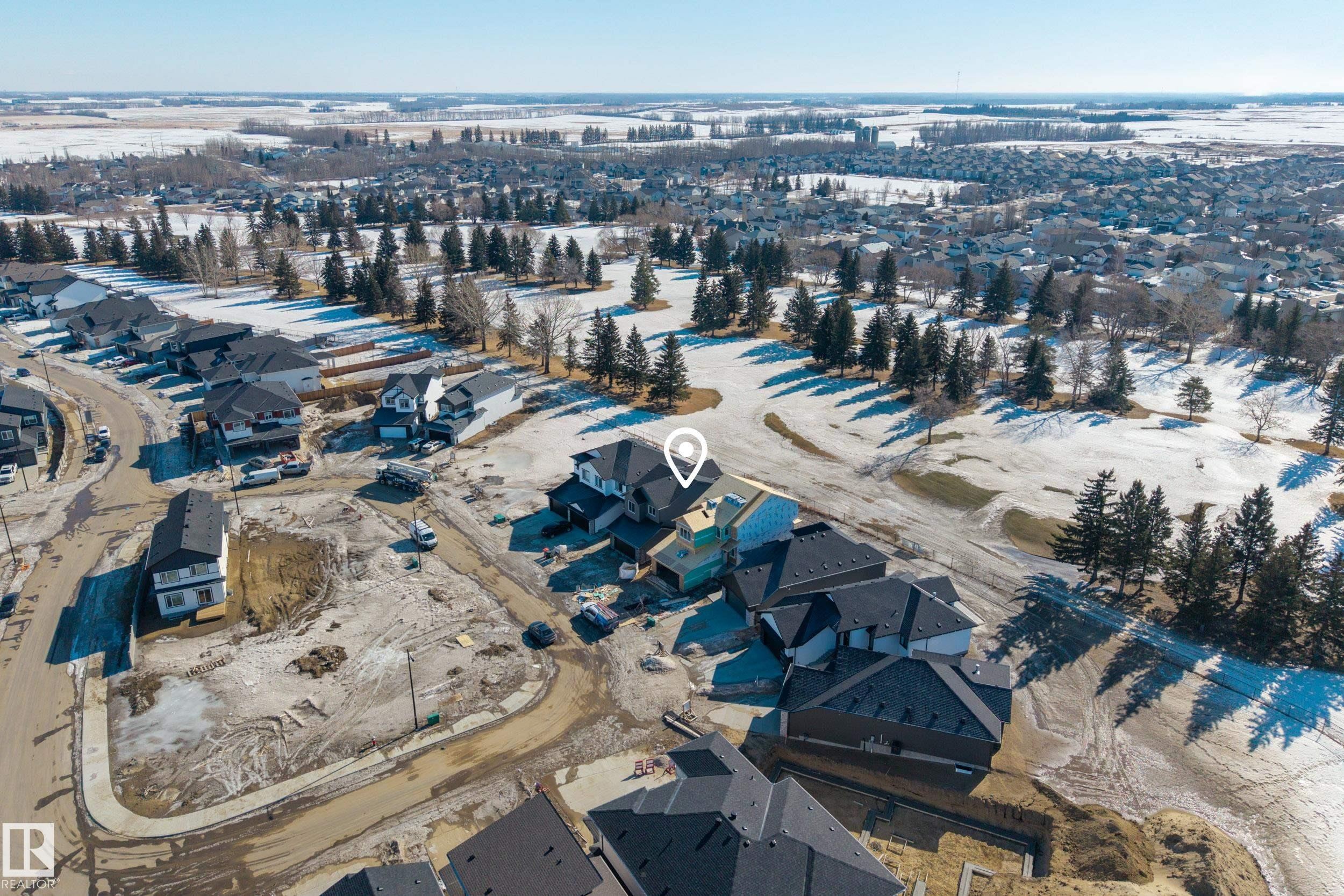 Aerial overview of property's location - 22 Grayson Green, Stony Plain, AB - Outdoor With View