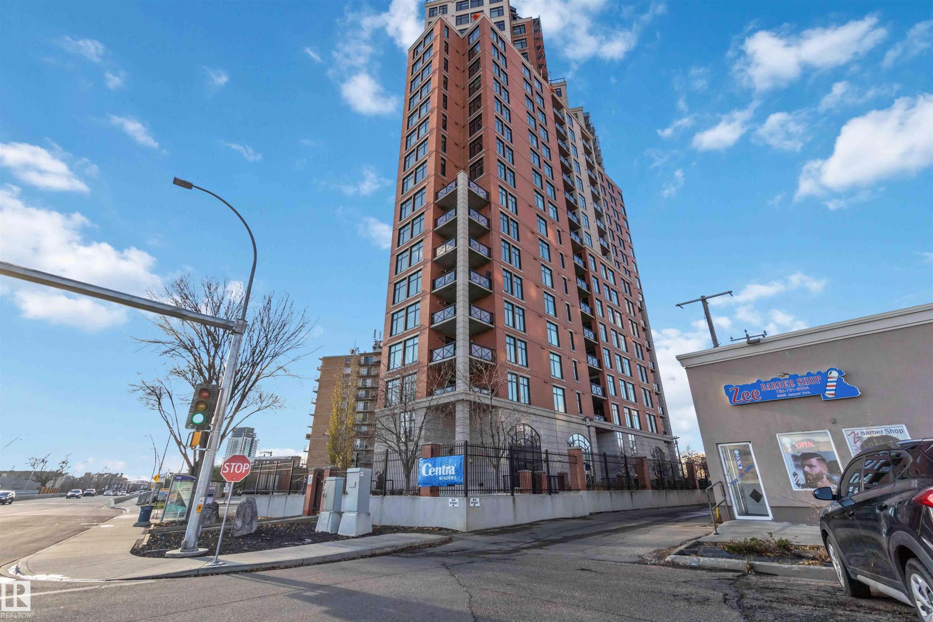 402 9020 Jasper Avenue, Edmonton, AB - Outdoor With Balcony With Facade