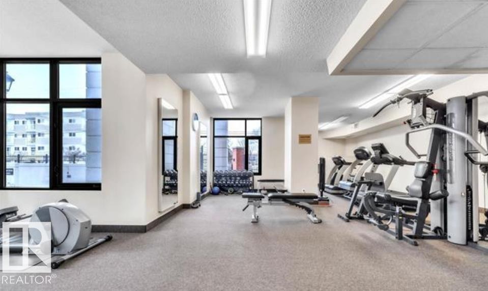 402 9020 Jasper Avenue, Edmonton, AB - Indoor Photo Showing Gym Room
