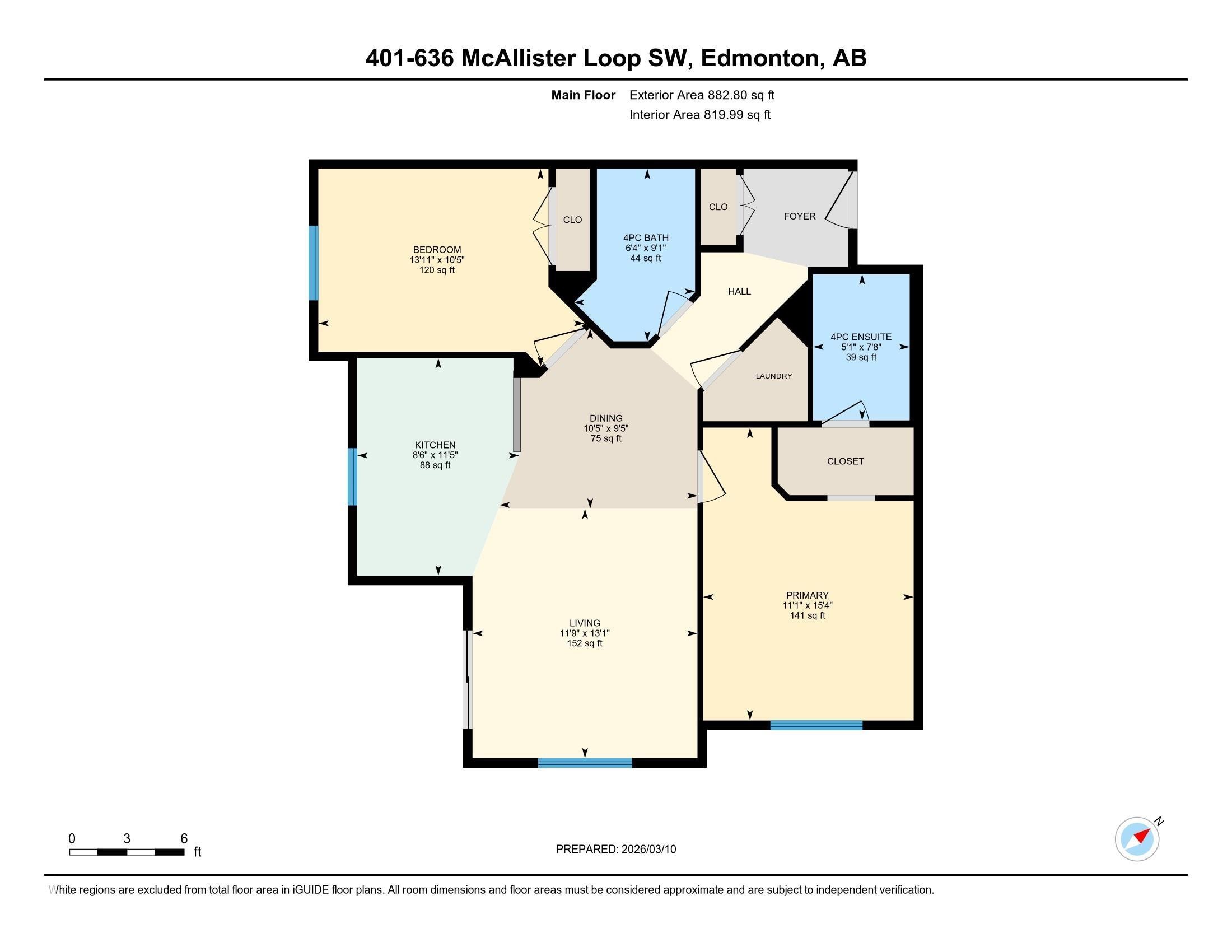 View of home floor plan - 401 636 Mcallister Loop, Edmonton, AB - Other