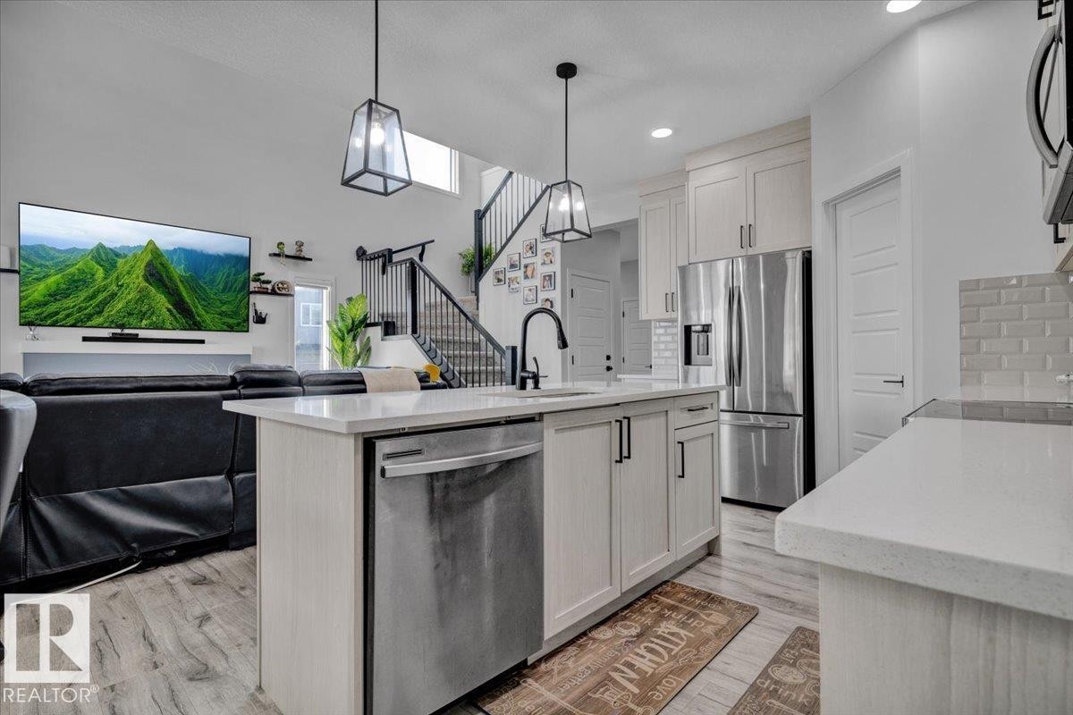 3024 200 Street, Edmonton, AB - Indoor Photo Showing Kitchen With Upgraded Kitchen