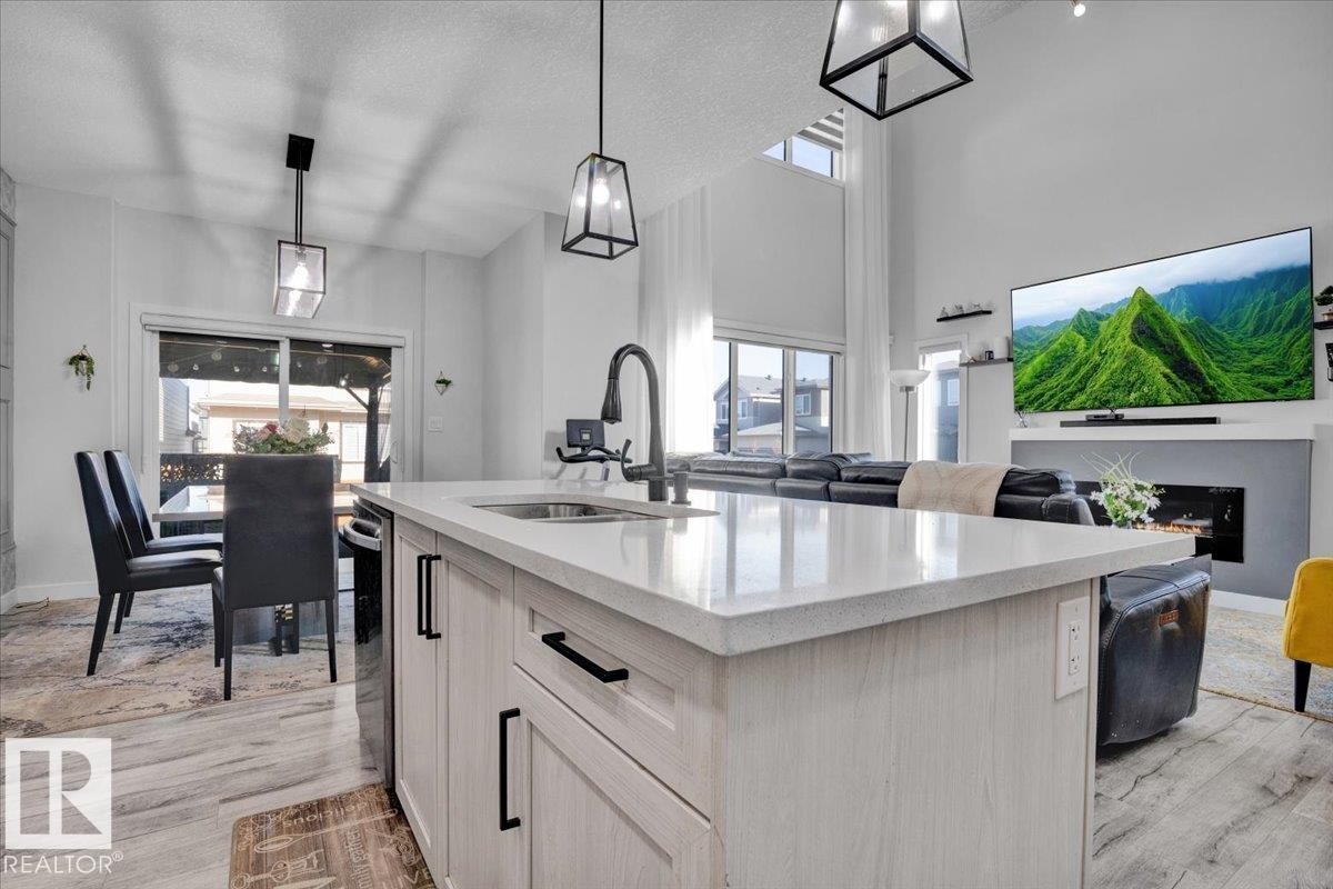 3024 200 Street, Edmonton, AB - Indoor Photo Showing Kitchen With Double Sink