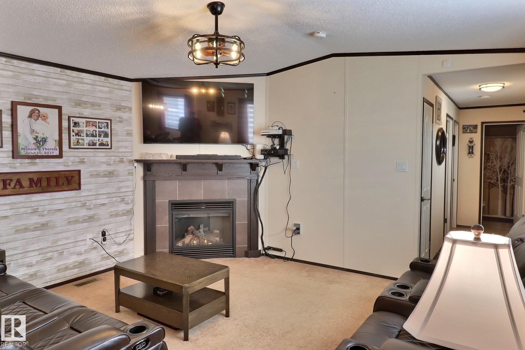307 Evergreen Park, Edmonton, AB - Indoor With Fireplace