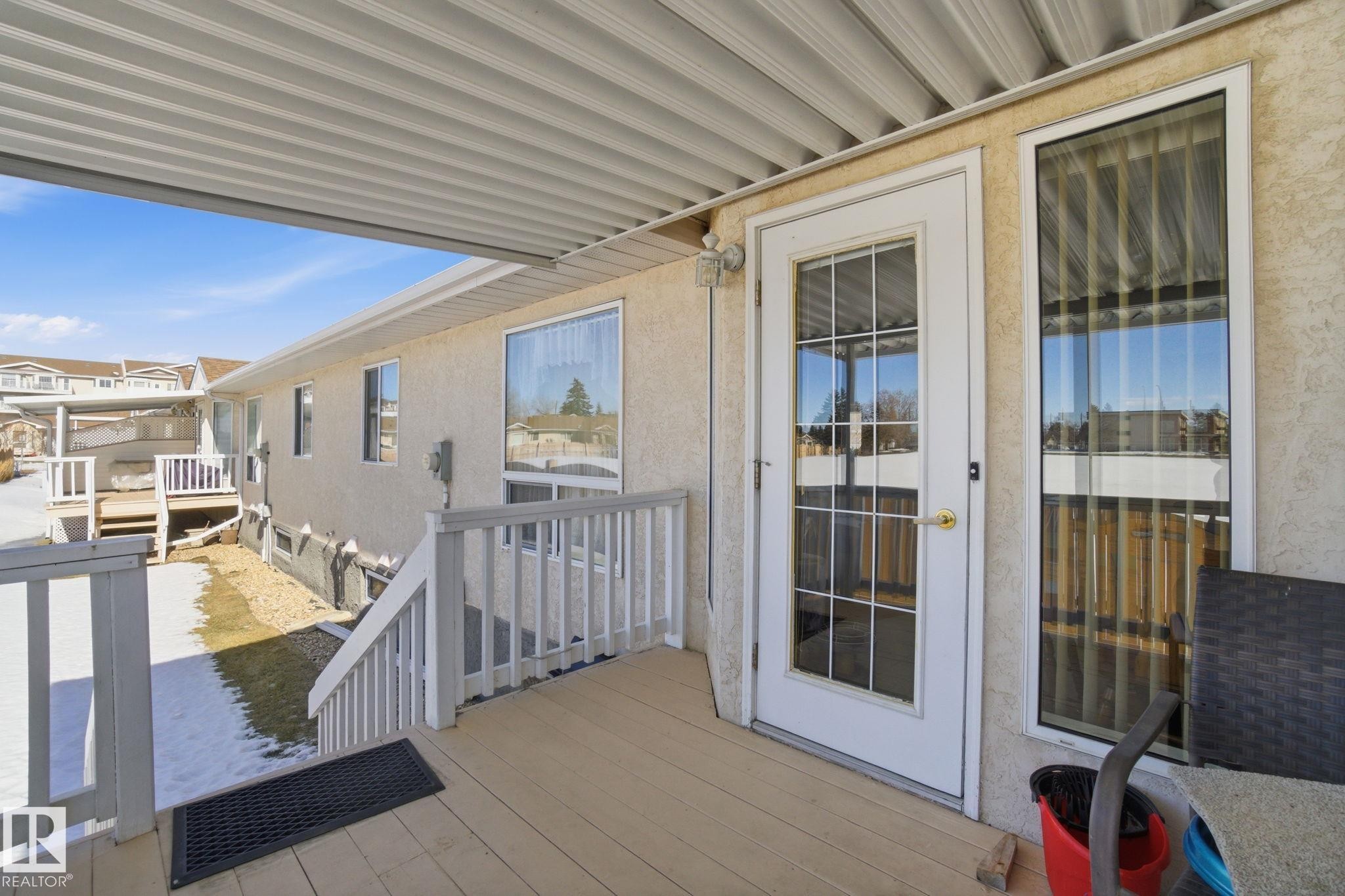 56 13320 124St, Edmonton, AB - Outdoor With Deck Patio Veranda With Exterior