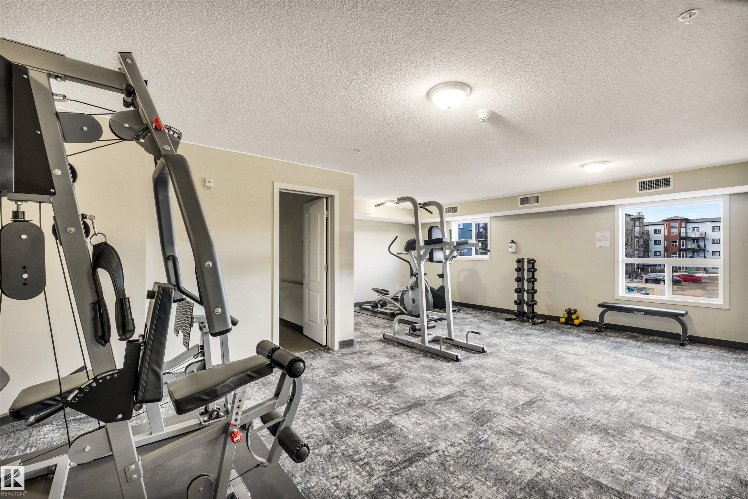 215 392 Silver Berry Road, Edmonton, AB - Indoor Photo Showing Gym Room