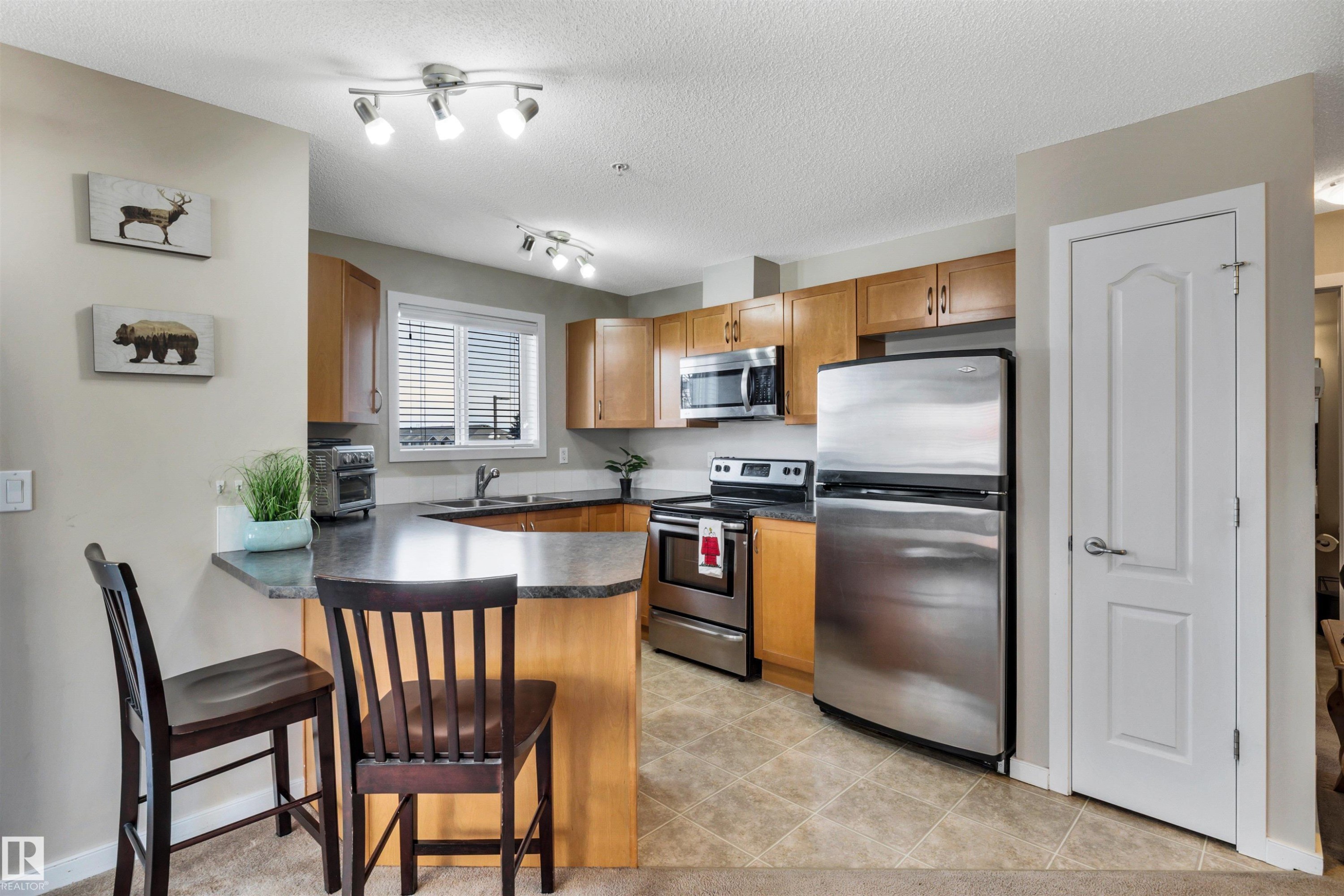 215 392 Silver Berry Road, Edmonton, AB - Indoor Photo Showing Kitchen With Stainless Steel Kitchen