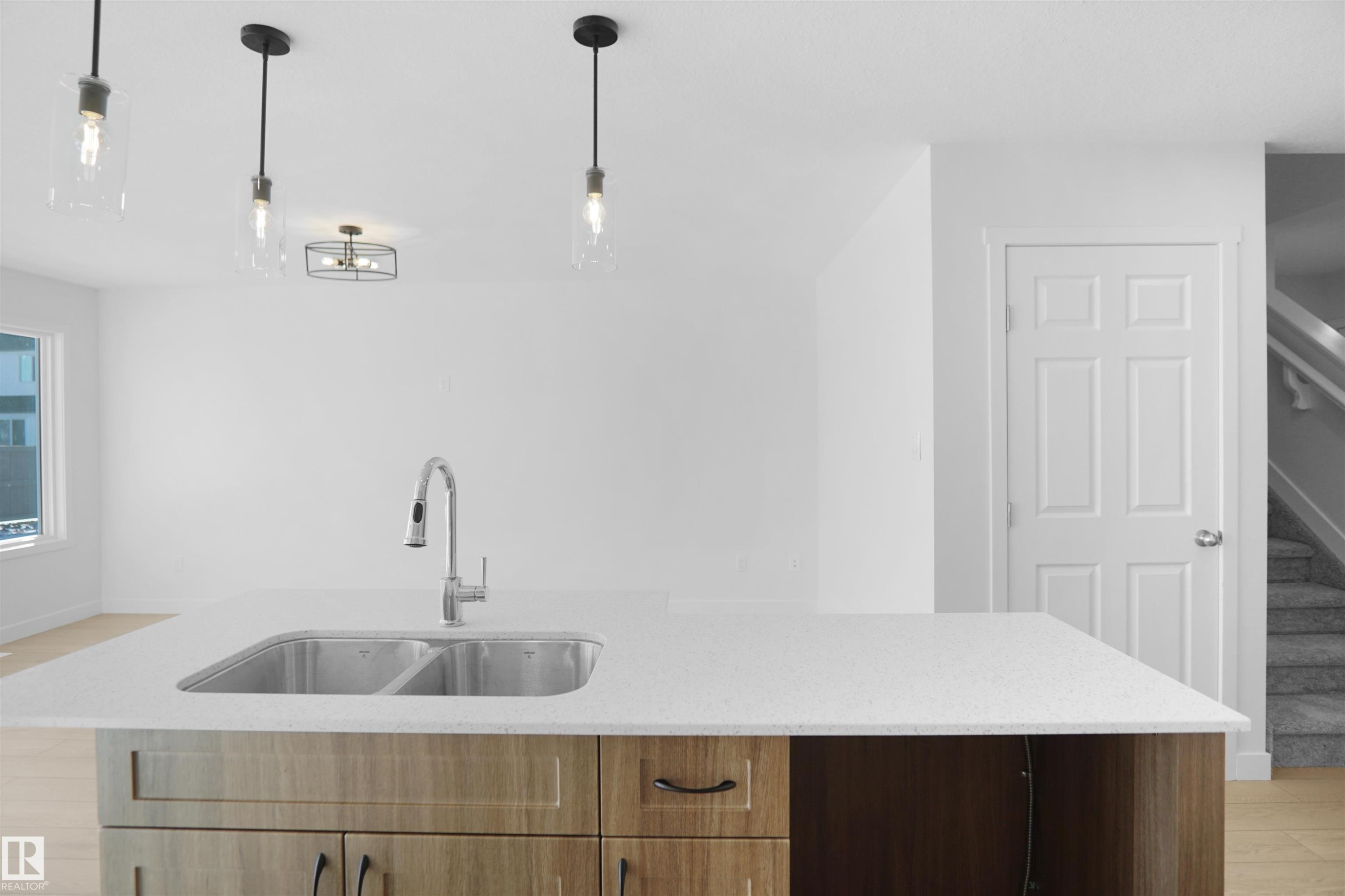 8897 Carson Way, Edmonton, AB - Indoor Photo Showing Kitchen With Double Sink