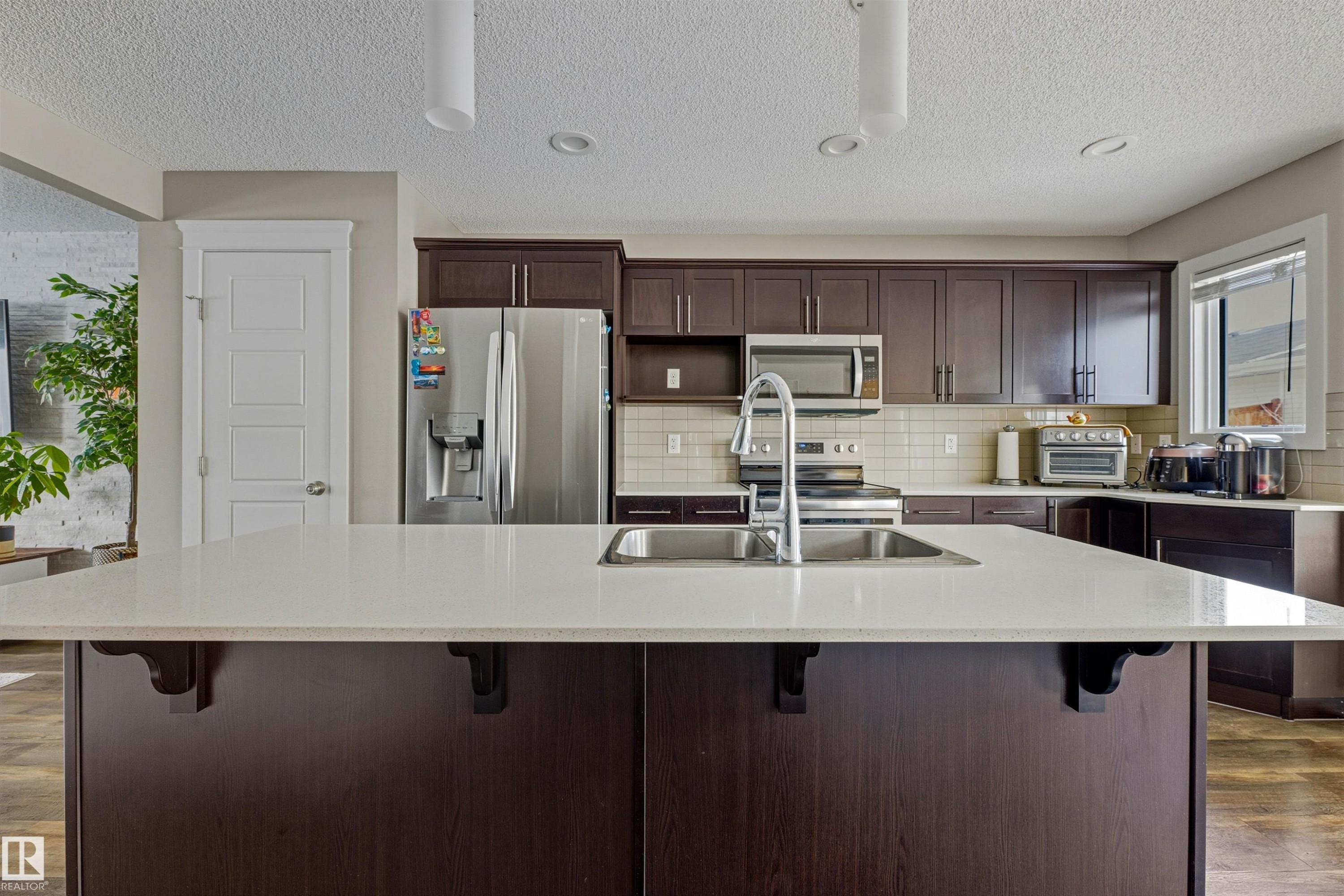 1253 163 Street, Edmonton, AB - Indoor Photo Showing Kitchen With Double Sink With Upgraded Kitchen