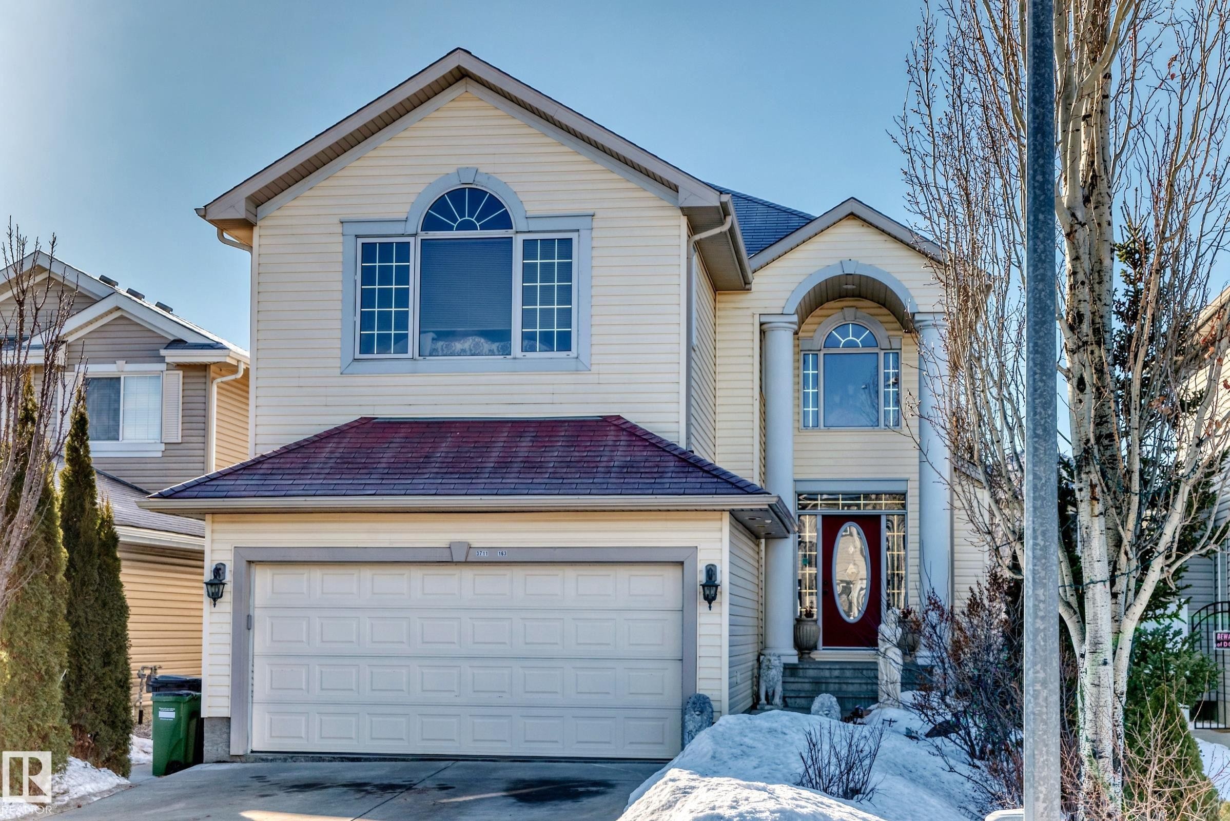 3711 163 Avenue, Edmonton, AB - Outdoor With Facade