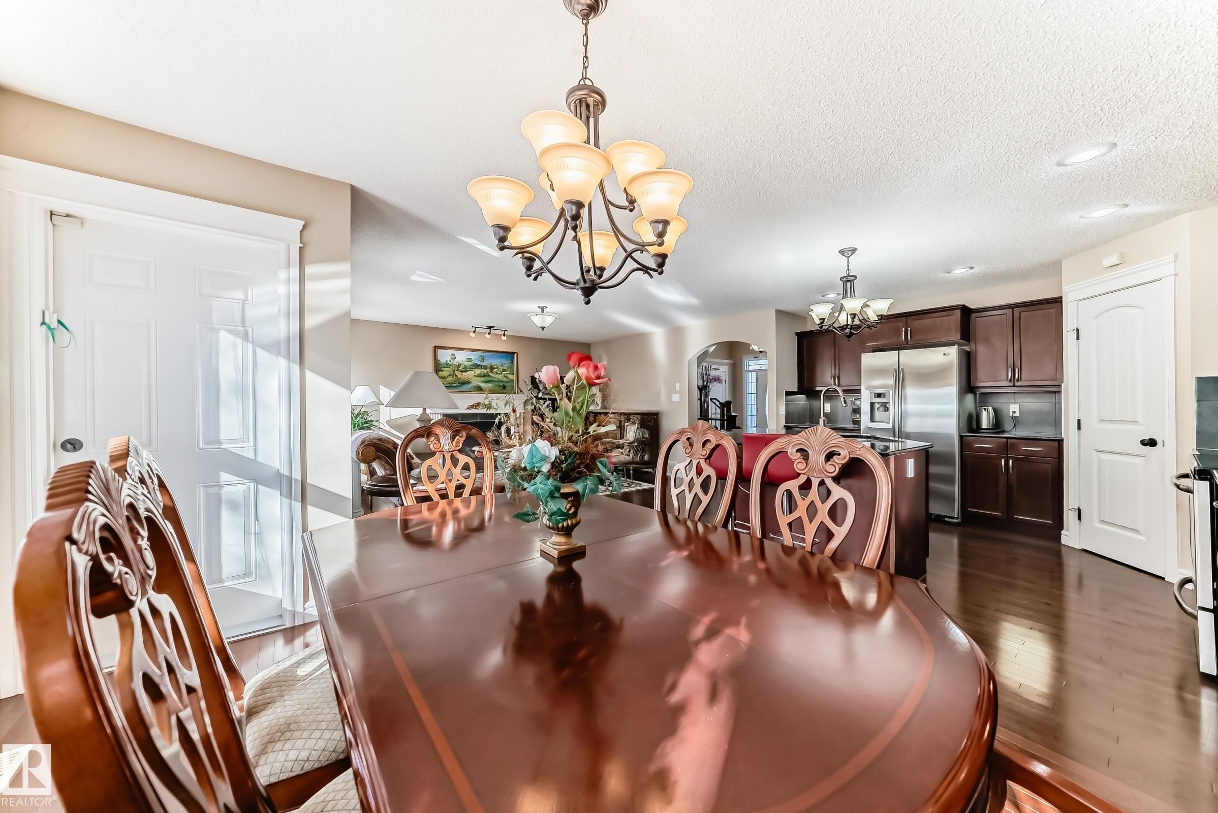 3711 163 Avenue, Edmonton, AB - Indoor Photo Showing Dining Room