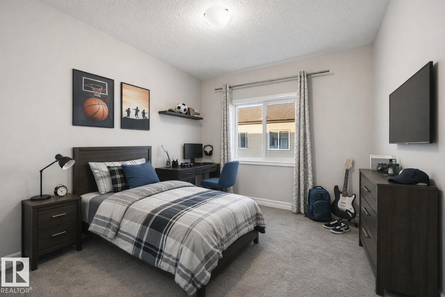 Virtually staged - 10 804 Welsh Drive, Edmonton, AB - Indoor Photo Showing Bedroom