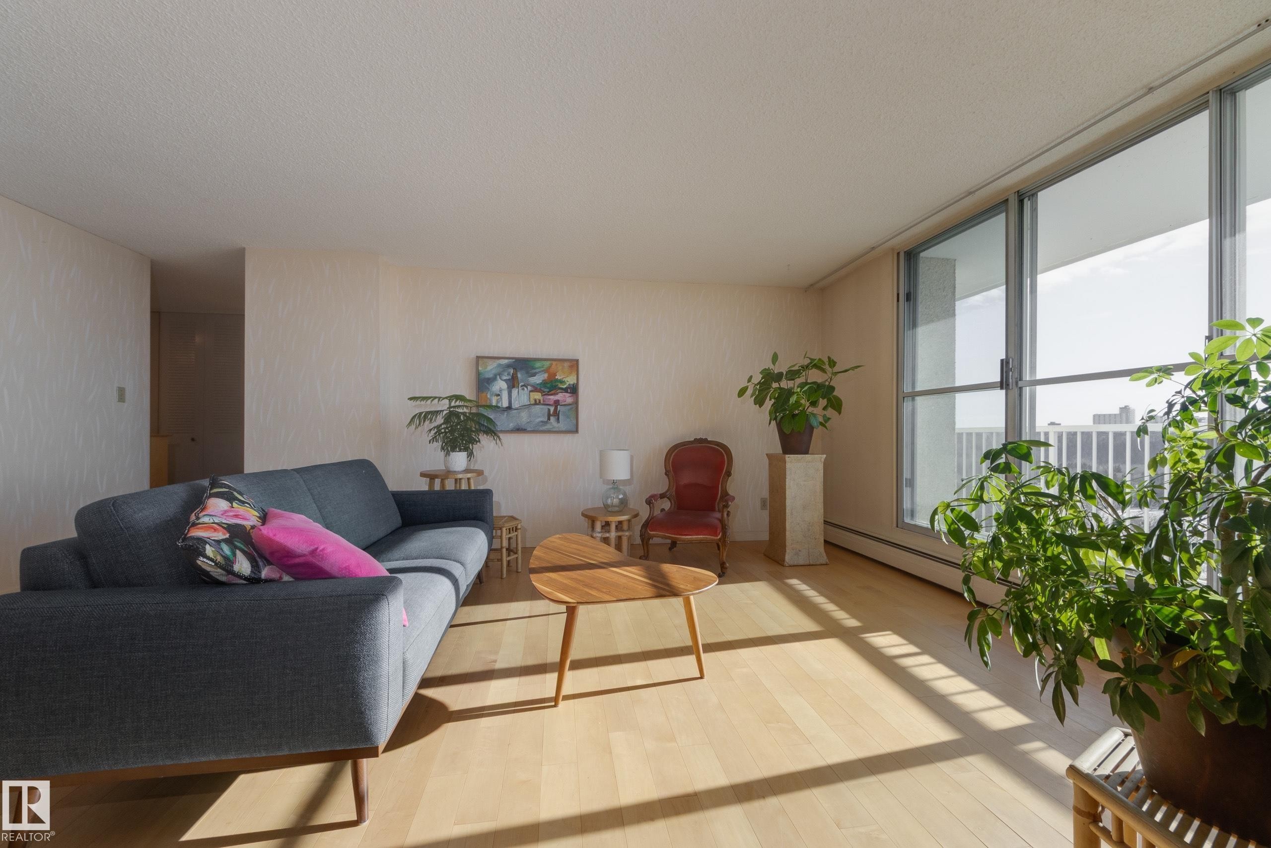 306 12121 Jasper Avenue, Edmonton, AB - Indoor Photo Showing Living Room