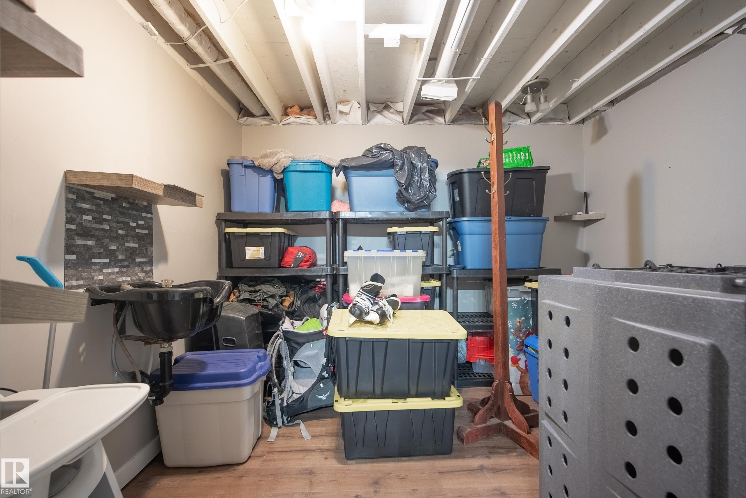 View of storage - 9221 84 Street, Fort Saskatchewan, AB - Indoor Photo Showing Other Room