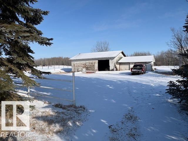 View of snow covered structure - Rural Strathcona County, AB - Outdoor