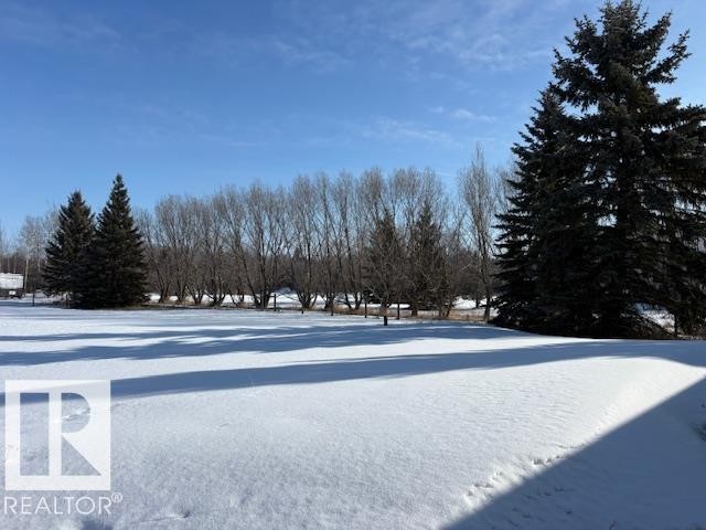 View of yard covered in snow - Rural Strathcona County, AB - Outdoor