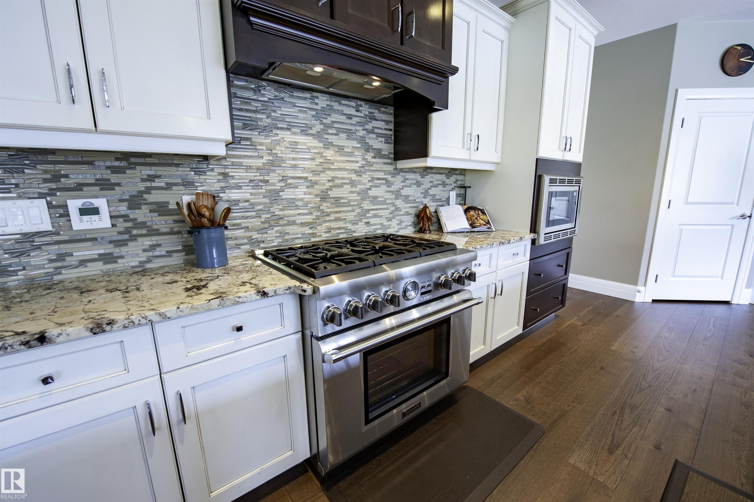 2525 Cameron Ravine Landing, Edmonton, AB - Indoor Photo Showing Kitchen With Upgraded Kitchen