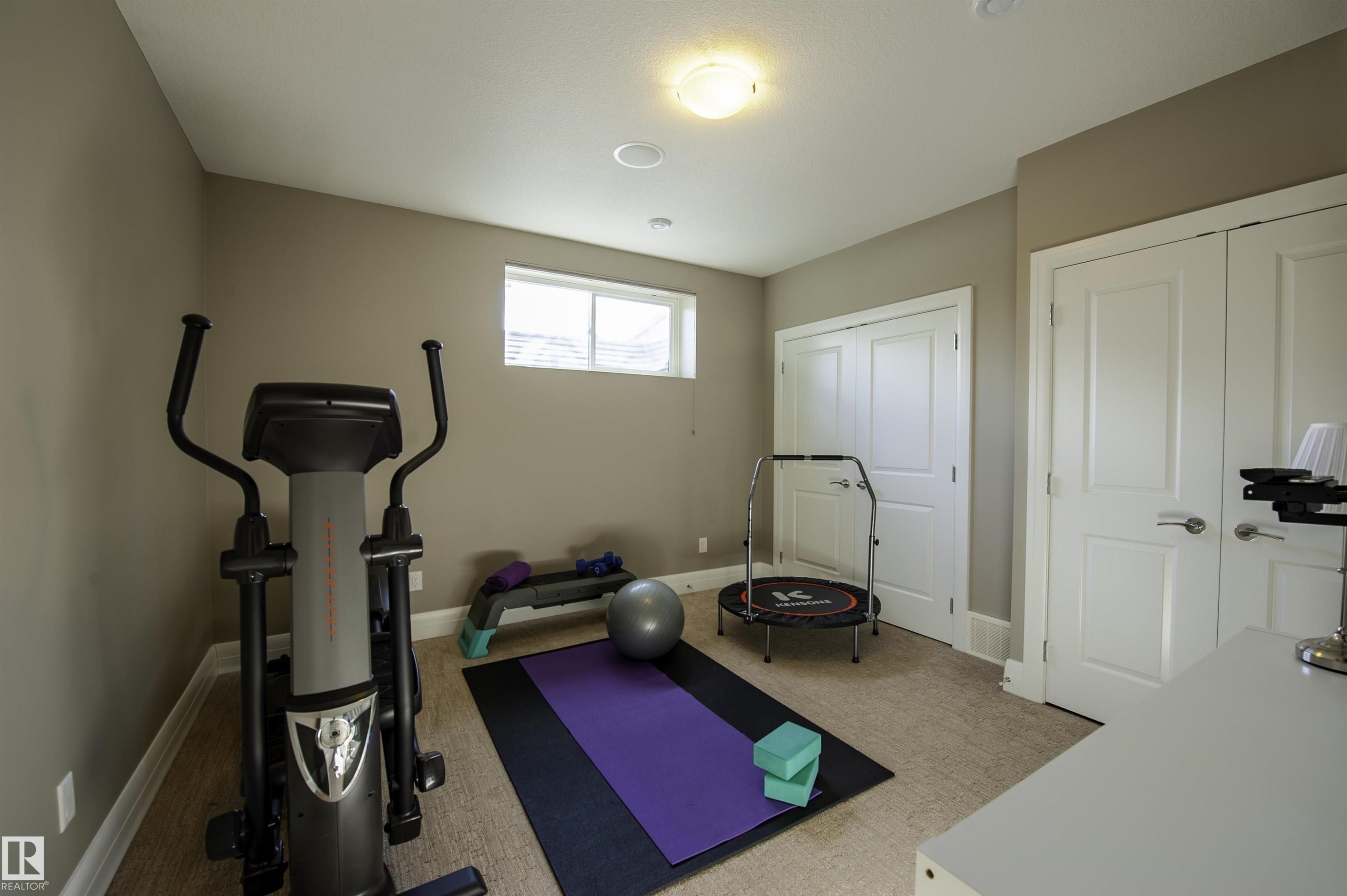 2525 Cameron Ravine Landing, Edmonton, AB - Indoor Photo Showing Gym Room