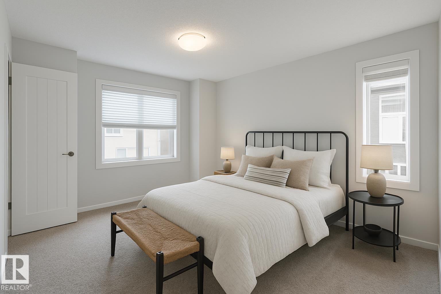 Virtually staged - 26 2215 24 Street, Edmonton, AB - Indoor Photo Showing Bedroom
