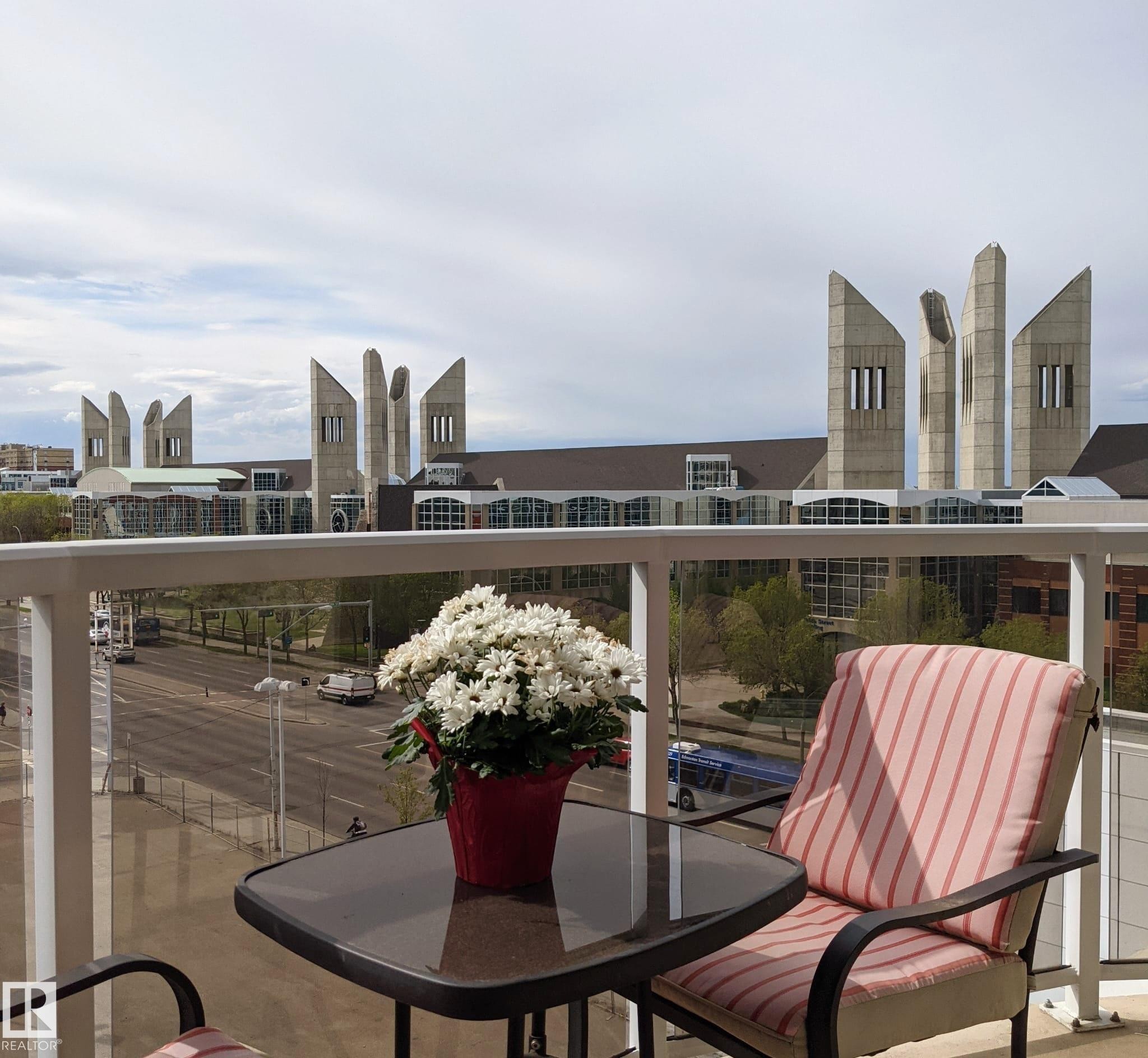#501 10388 105 St Nw, Edmonton, AB - Outdoor With Balcony