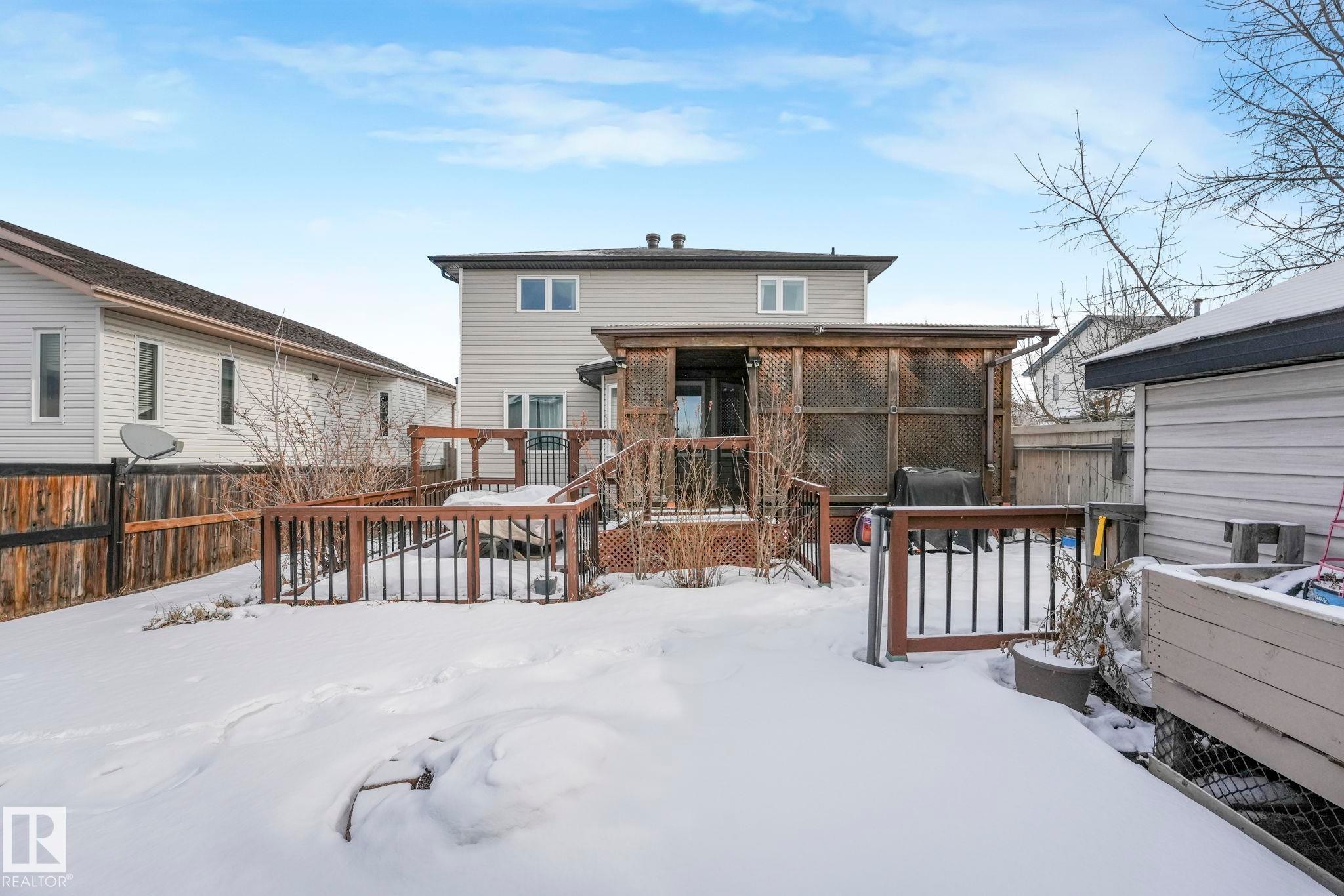 12 Rue Bouchard, Beaumont, AB - Outdoor With Deck Patio Veranda With Exterior