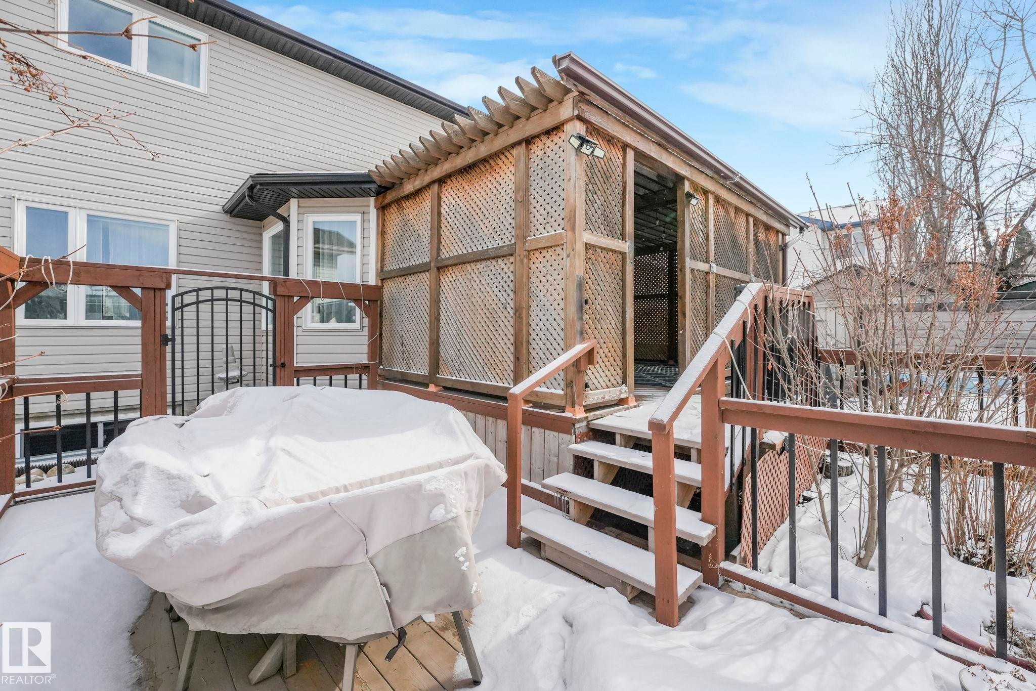 12 Rue Bouchard, Beaumont, AB - Outdoor With Deck Patio Veranda