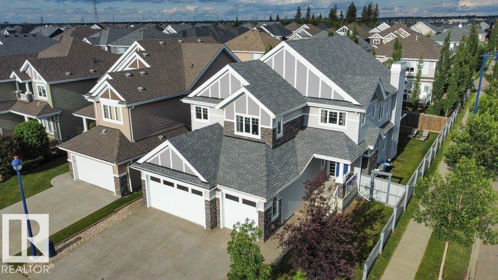 Summer Aerial View of Home - 4476 Suzanna Crescent, Edmonton, AB - Outdoor