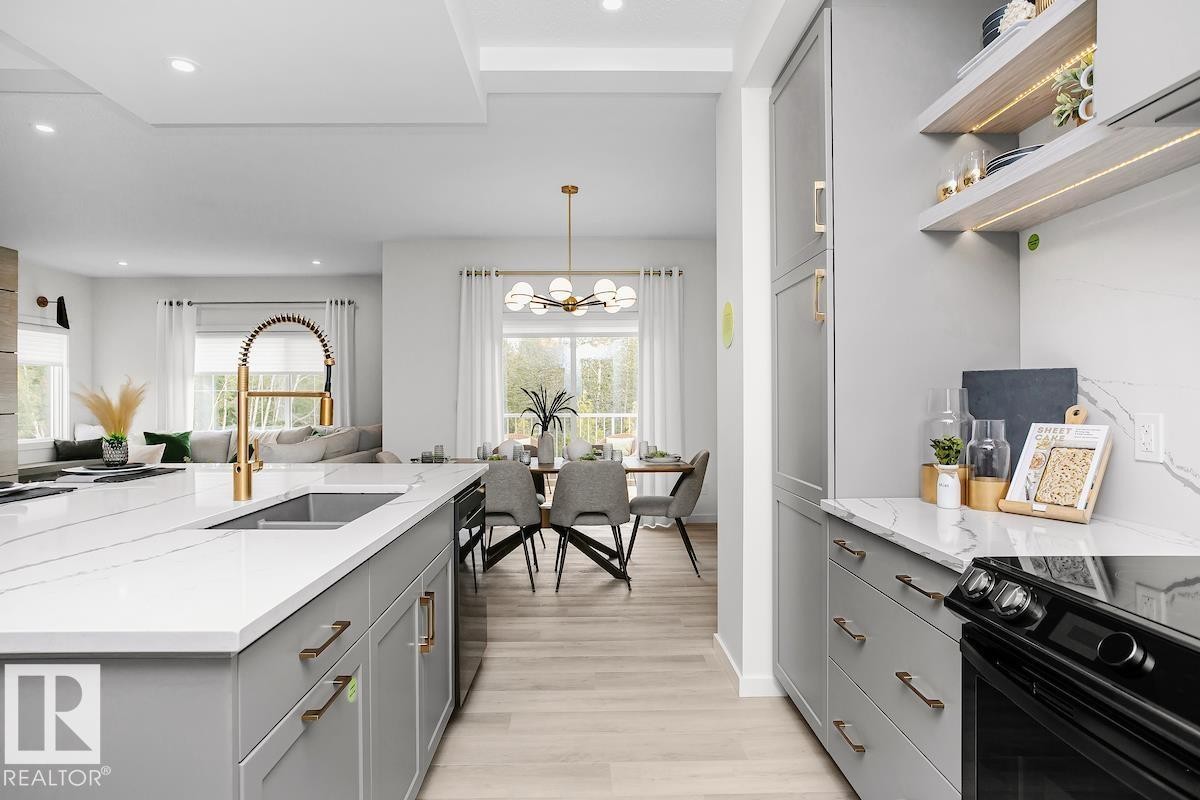 5807 Raven Crescent, Edmonton, AB - Indoor Photo Showing Kitchen With Double Sink