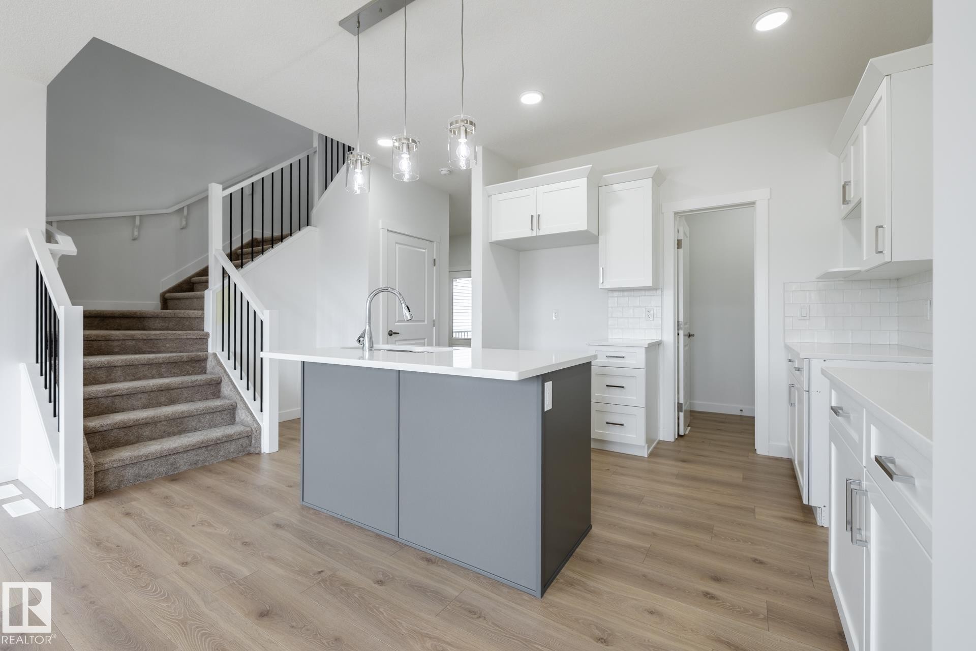 3036 197 Street Nw, Edmonton, AB - Indoor Photo Showing Kitchen With Upgraded Kitchen