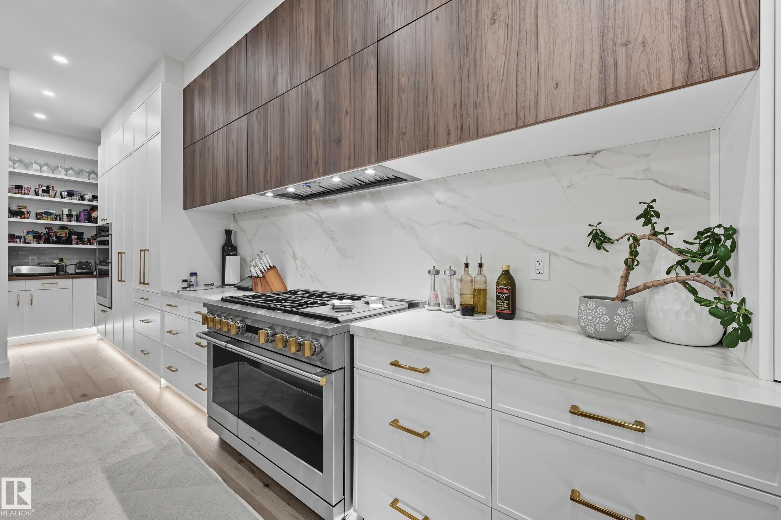 14312 92A Avenue, Edmonton, AB - Indoor Photo Showing Kitchen With Upgraded Kitchen