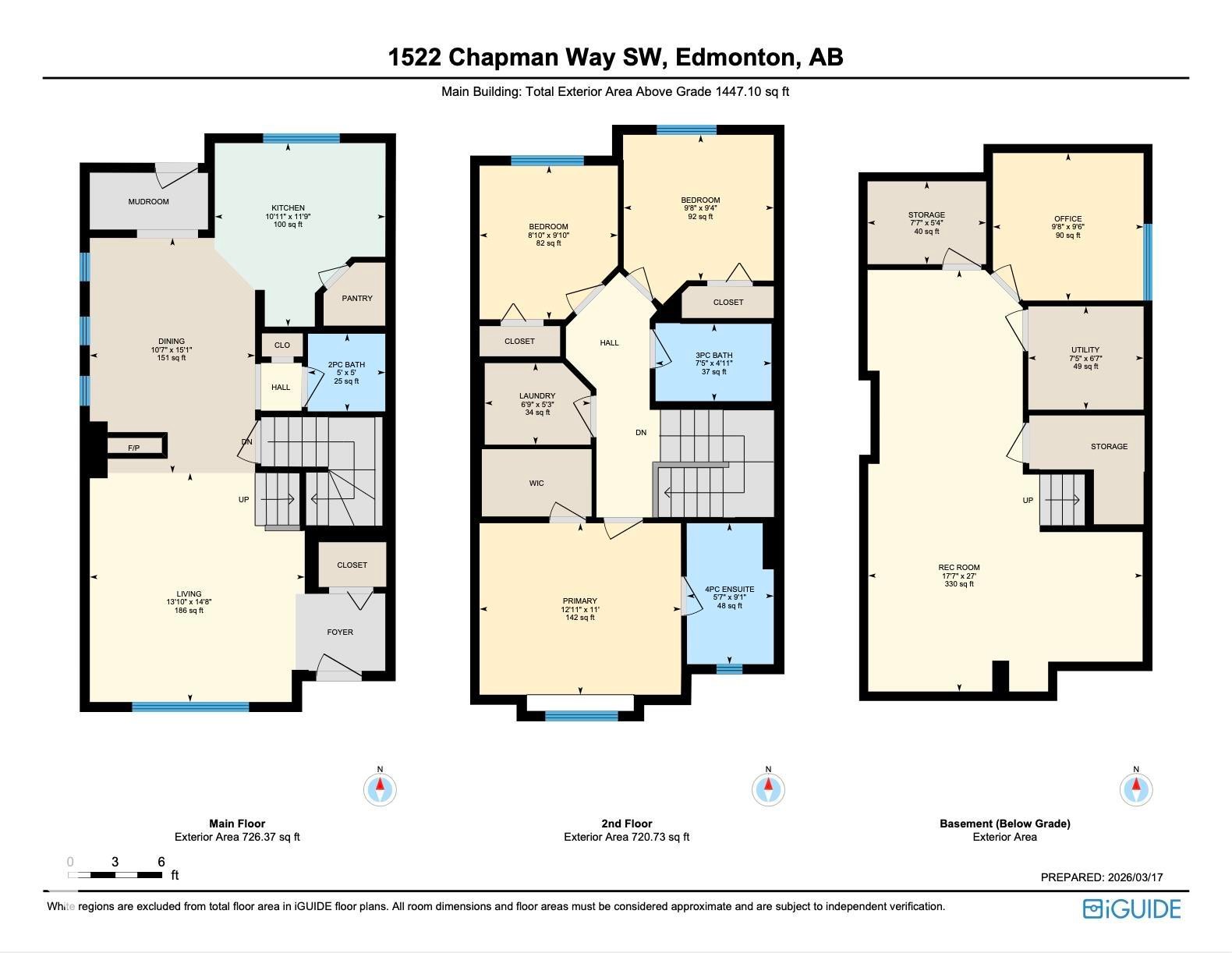 Floor plan - 1522 Chapman Way, Edmonton, AB - Other