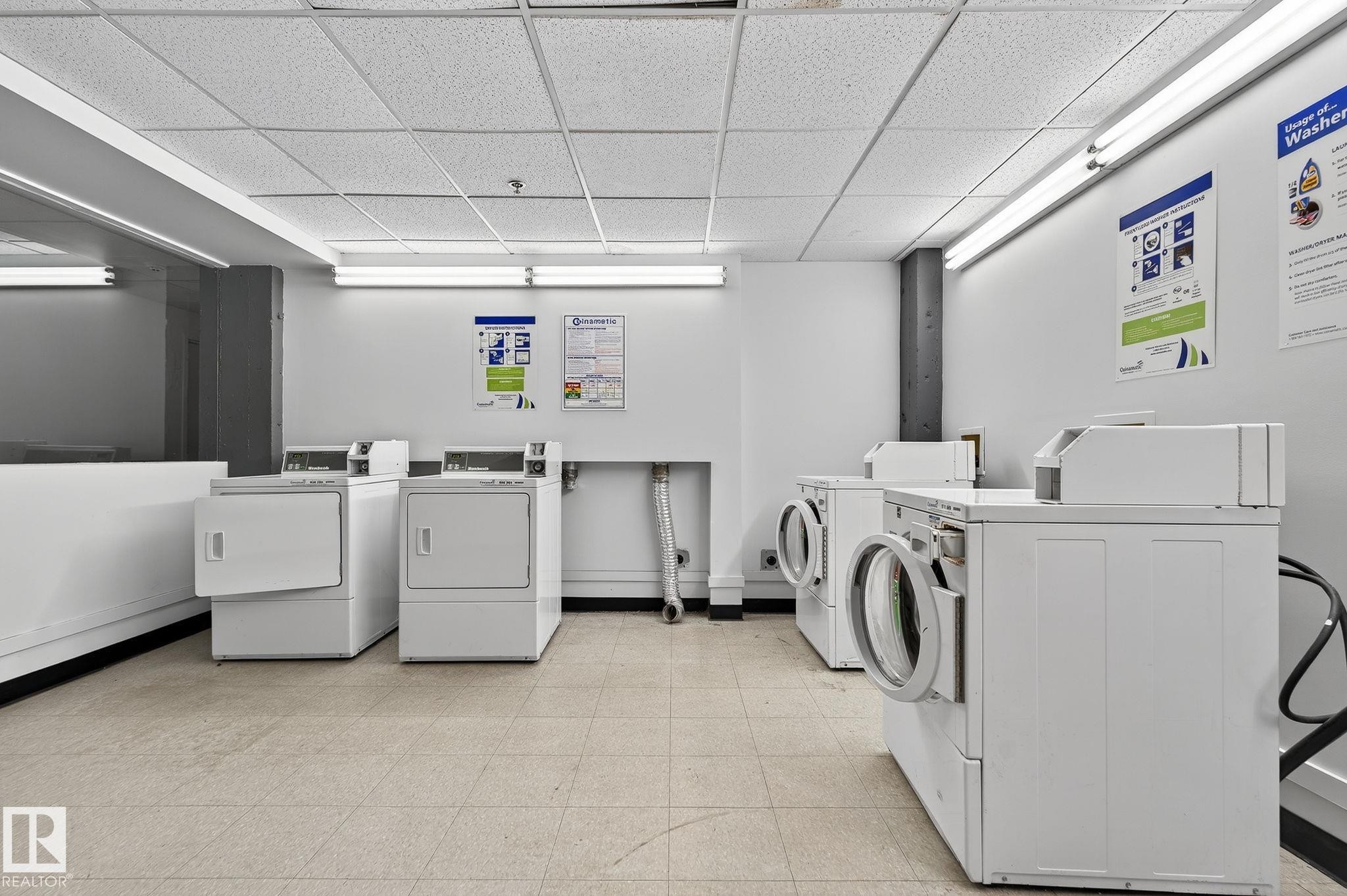 #201 10355 105 St Nw, Edmonton, AB - Indoor Photo Showing Laundry Room