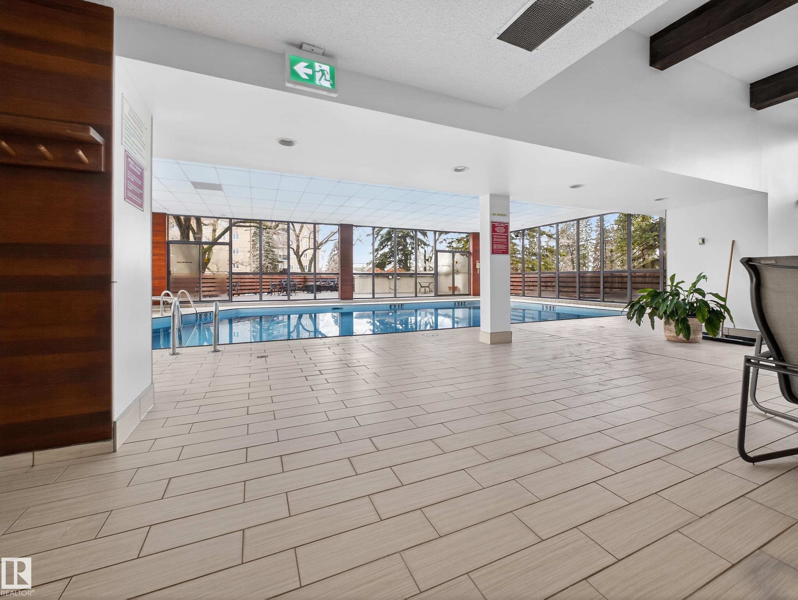 1002 9929 Saskatchewan Drive, Edmonton, AB - Indoor Photo Showing Other Room With In Ground Pool